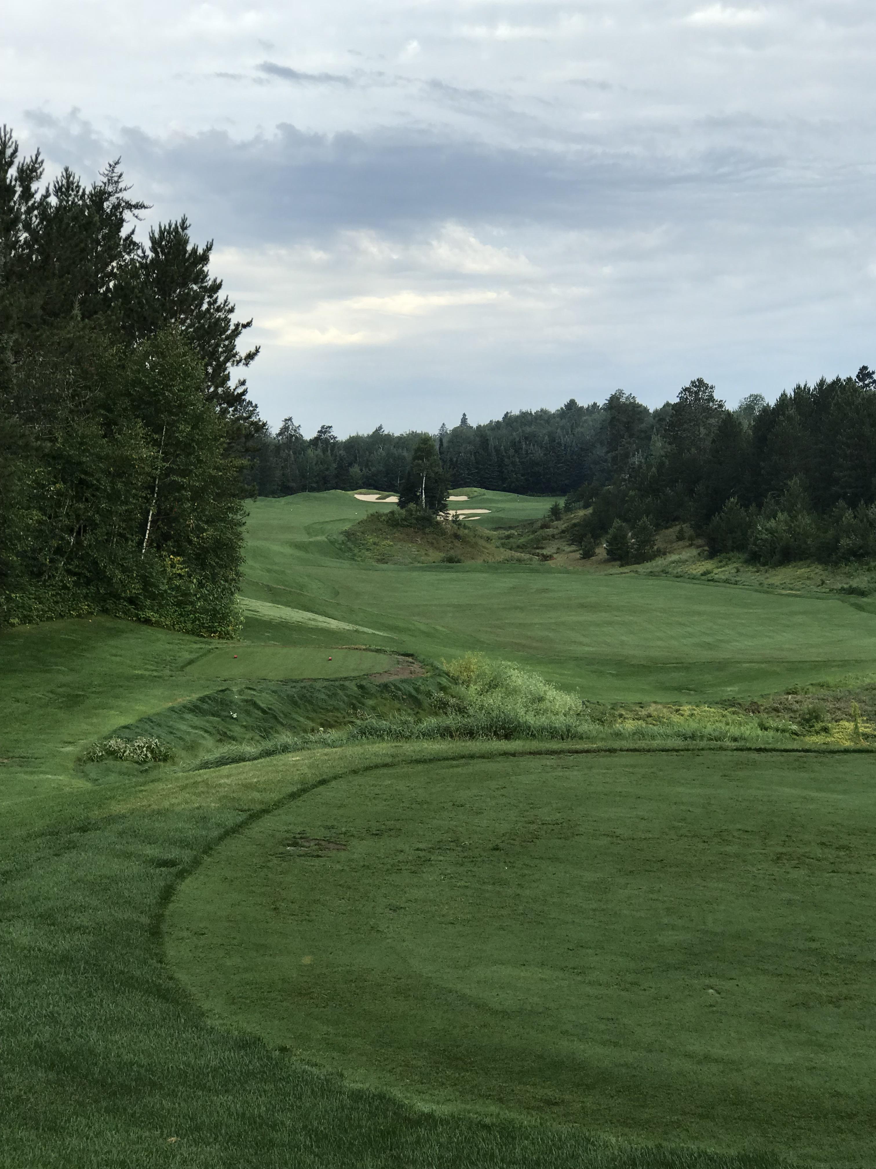 Par 5, second hole at the Quarry at Giants Ridge/Biwabik, MN golf