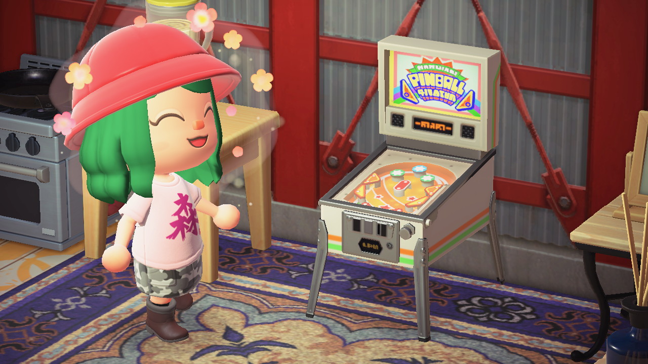 Today my friend gifted me a pinball machine in Animal Crossing! r/pinball