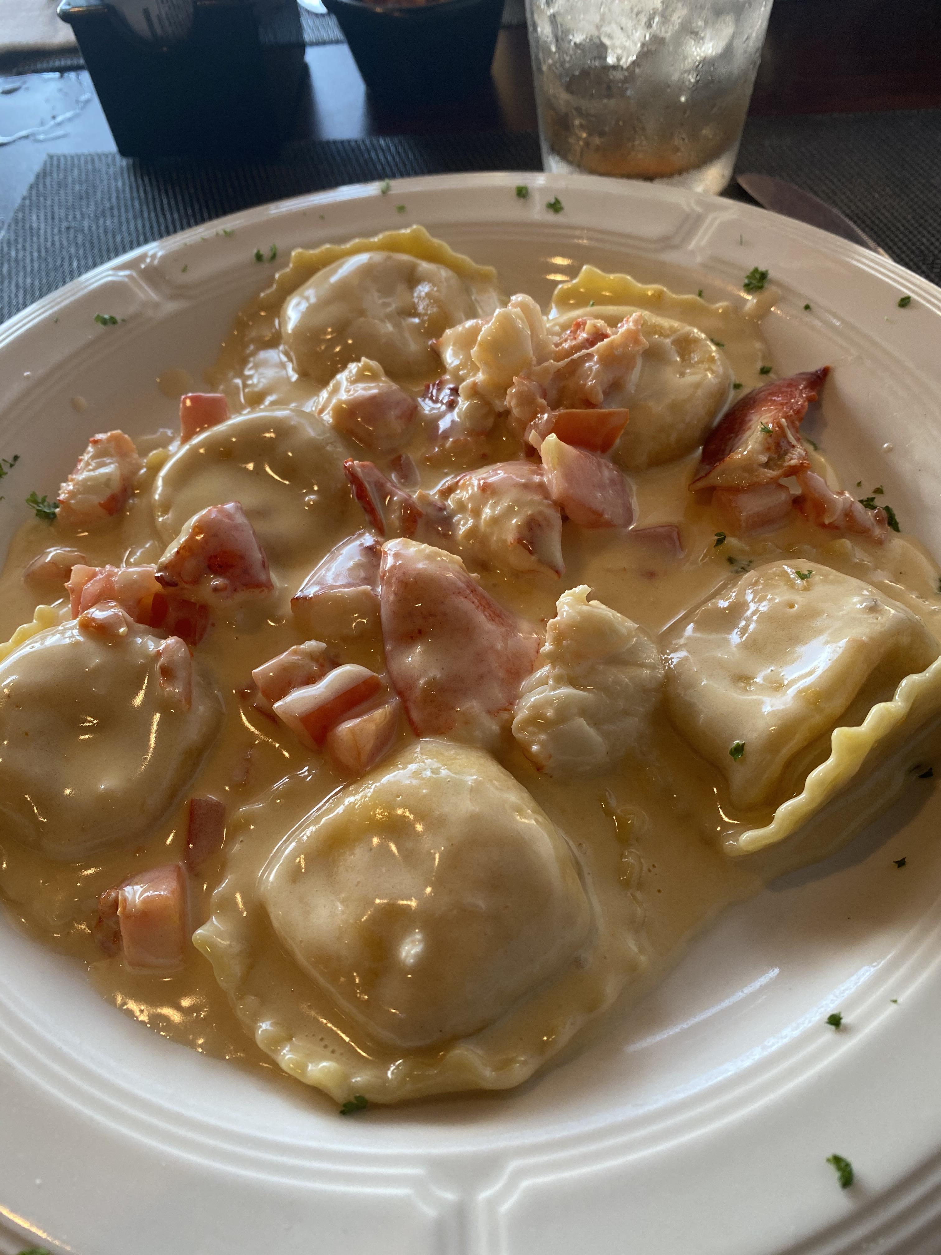 [i ate] Lobster Ravioli with Claw Meat r/food