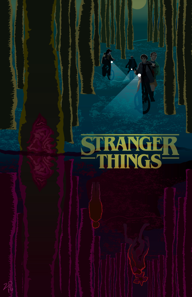 I made a Stranger Things fan poster art, hope you like