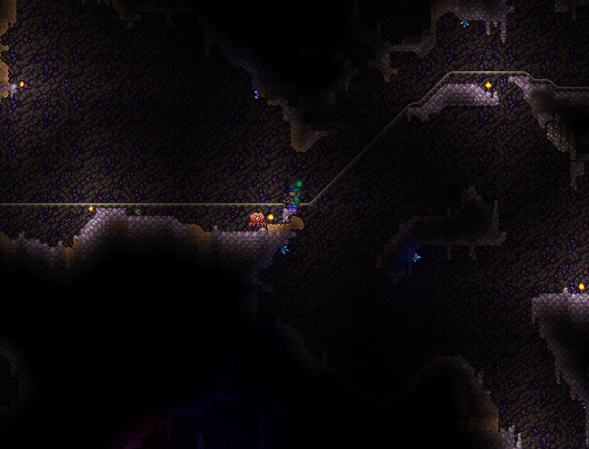 Hollow/Corrupt/Crimson should also convert torches. SO MANY TORCHES TO