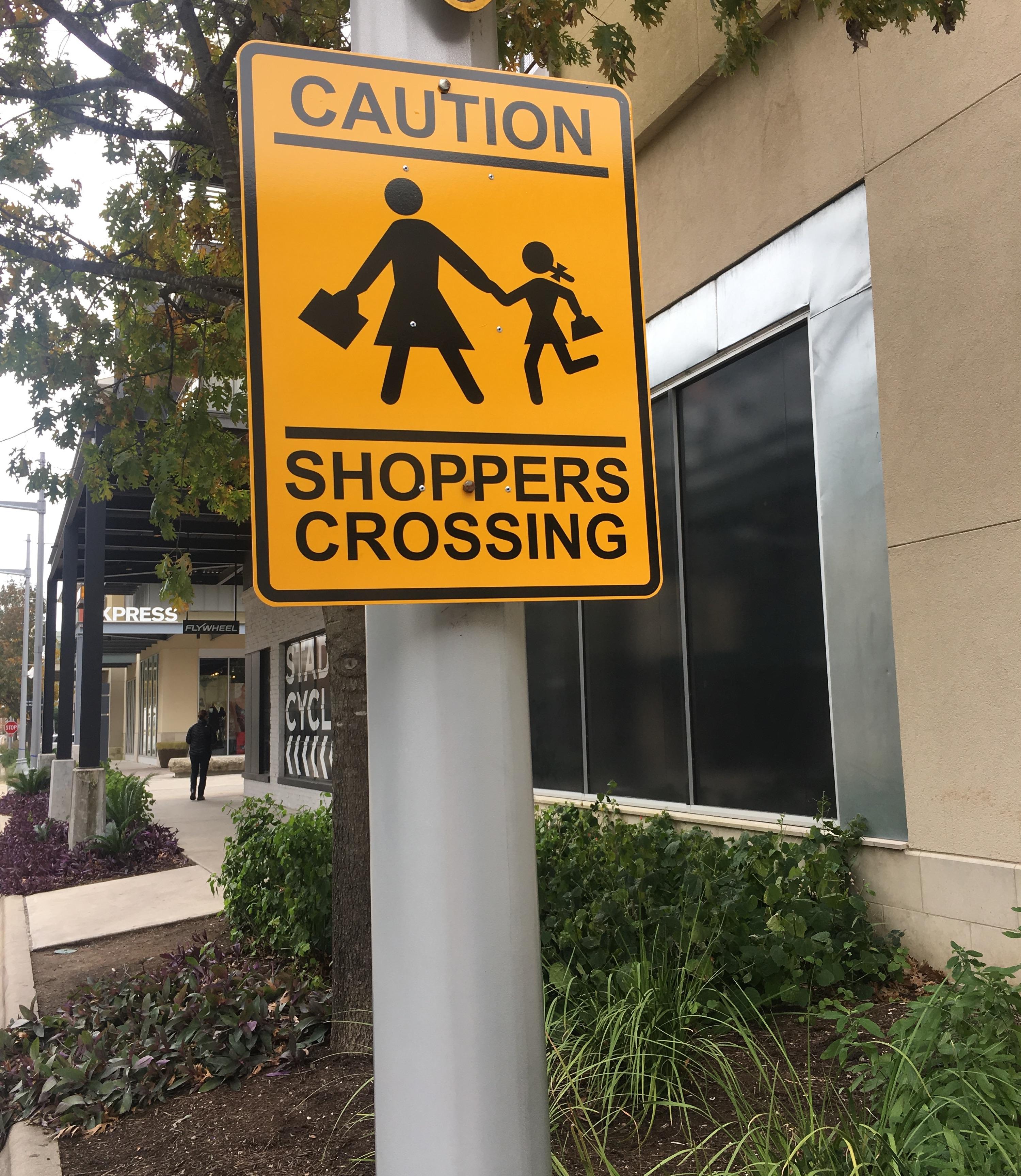 Slow down, shoppers crossing! r/LateStageCapitalism