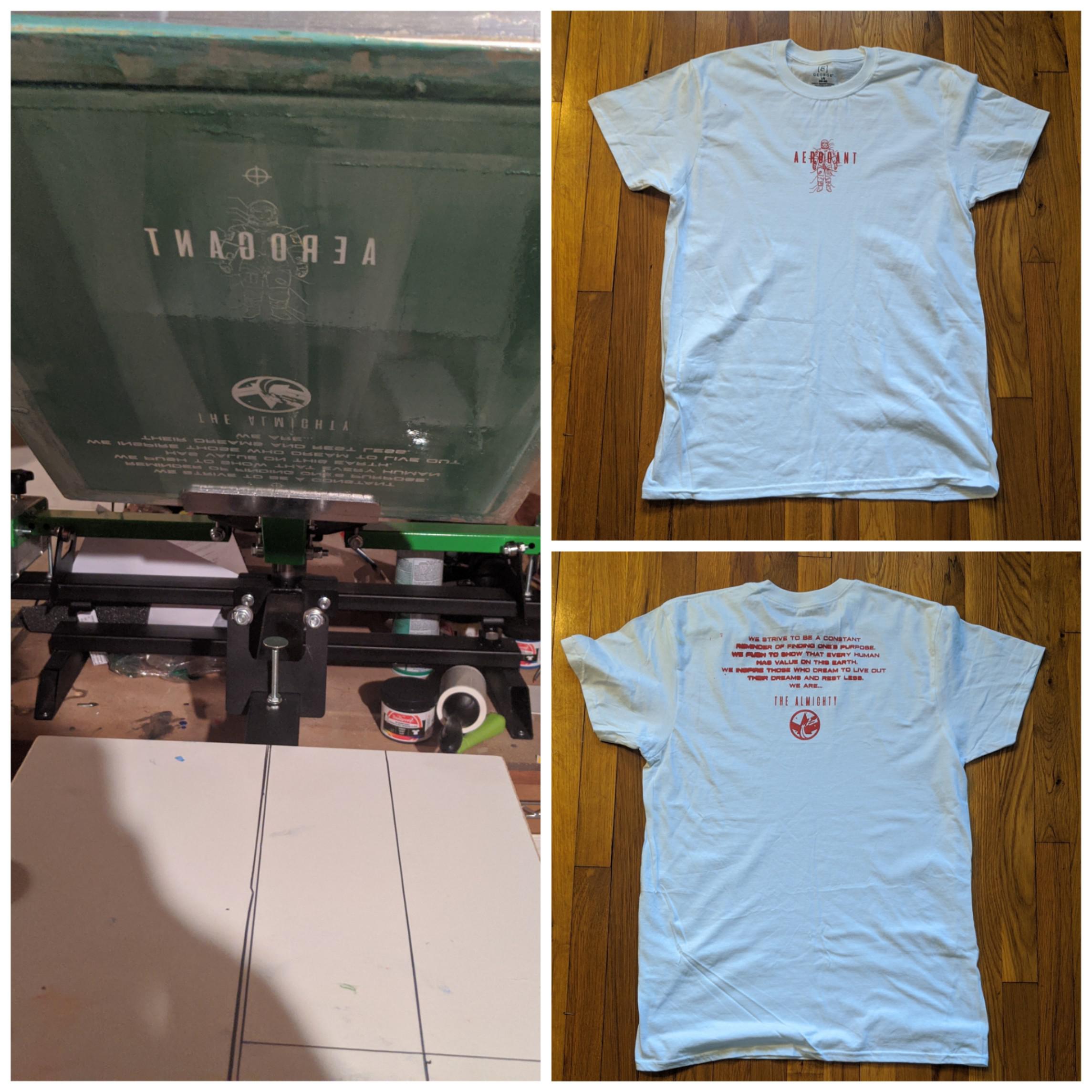Completely new to screen printing but here is my first attempt at