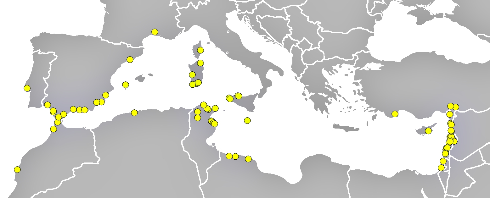 Cities founded by Phoenicia [1557x630] r/MapPorn