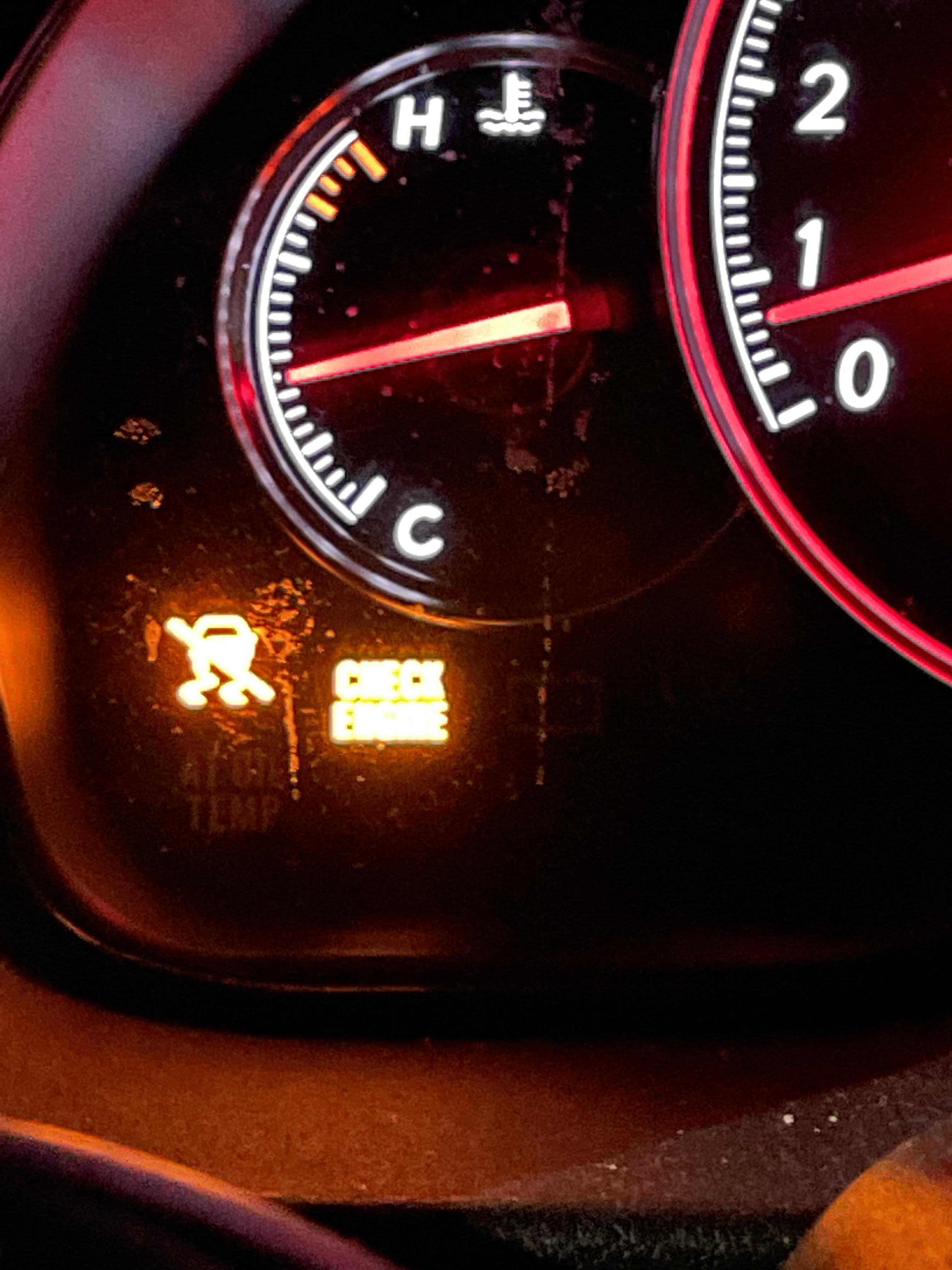 2008 outback, both check engine and traction control lights come on and