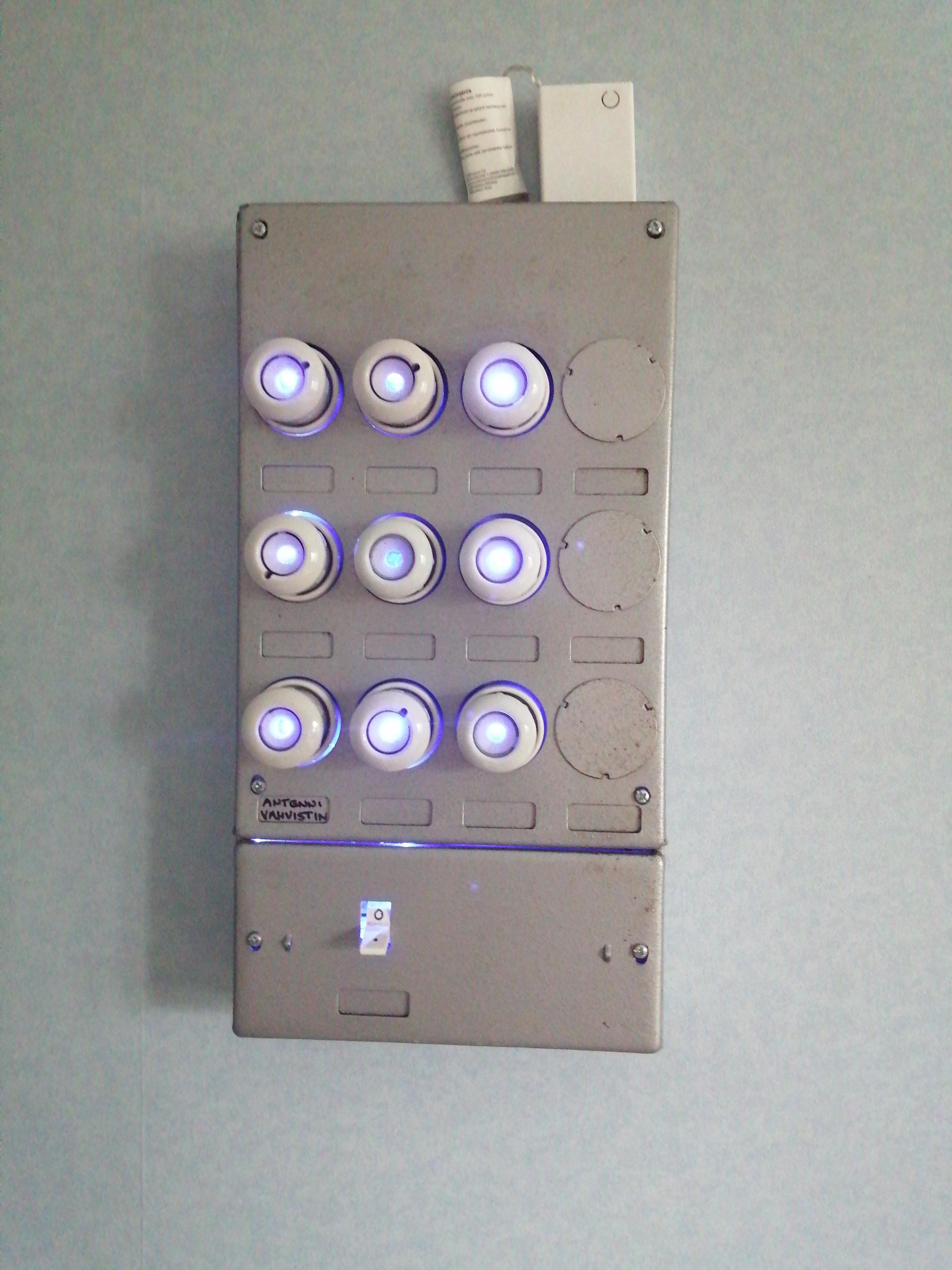 I made this decoration out of a old fuse panel r/ElectroBOOM