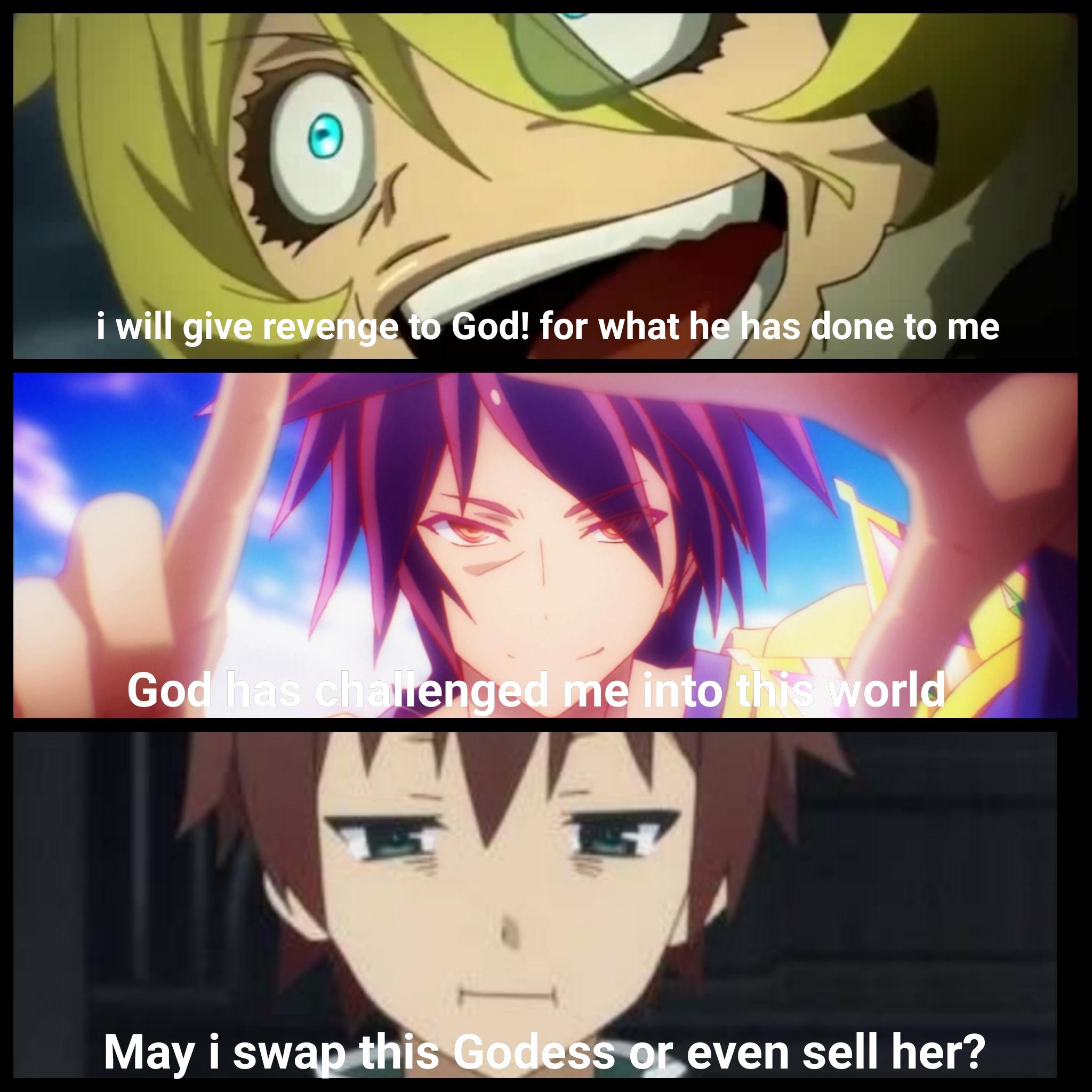 Gods in Isekai animes r/Animemes