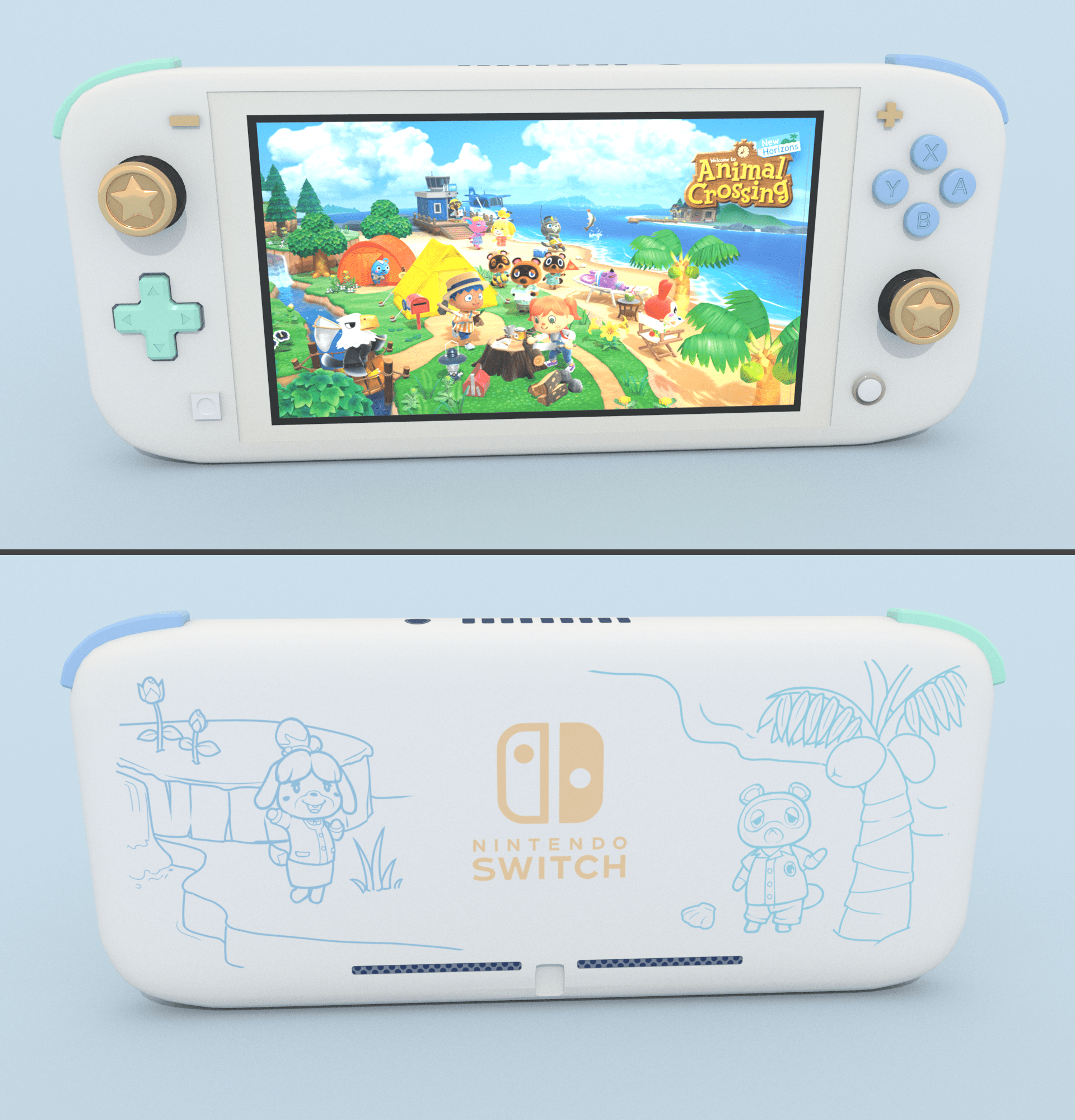 Nintendo Switch Lite Animal Crossing New Horizons Edition