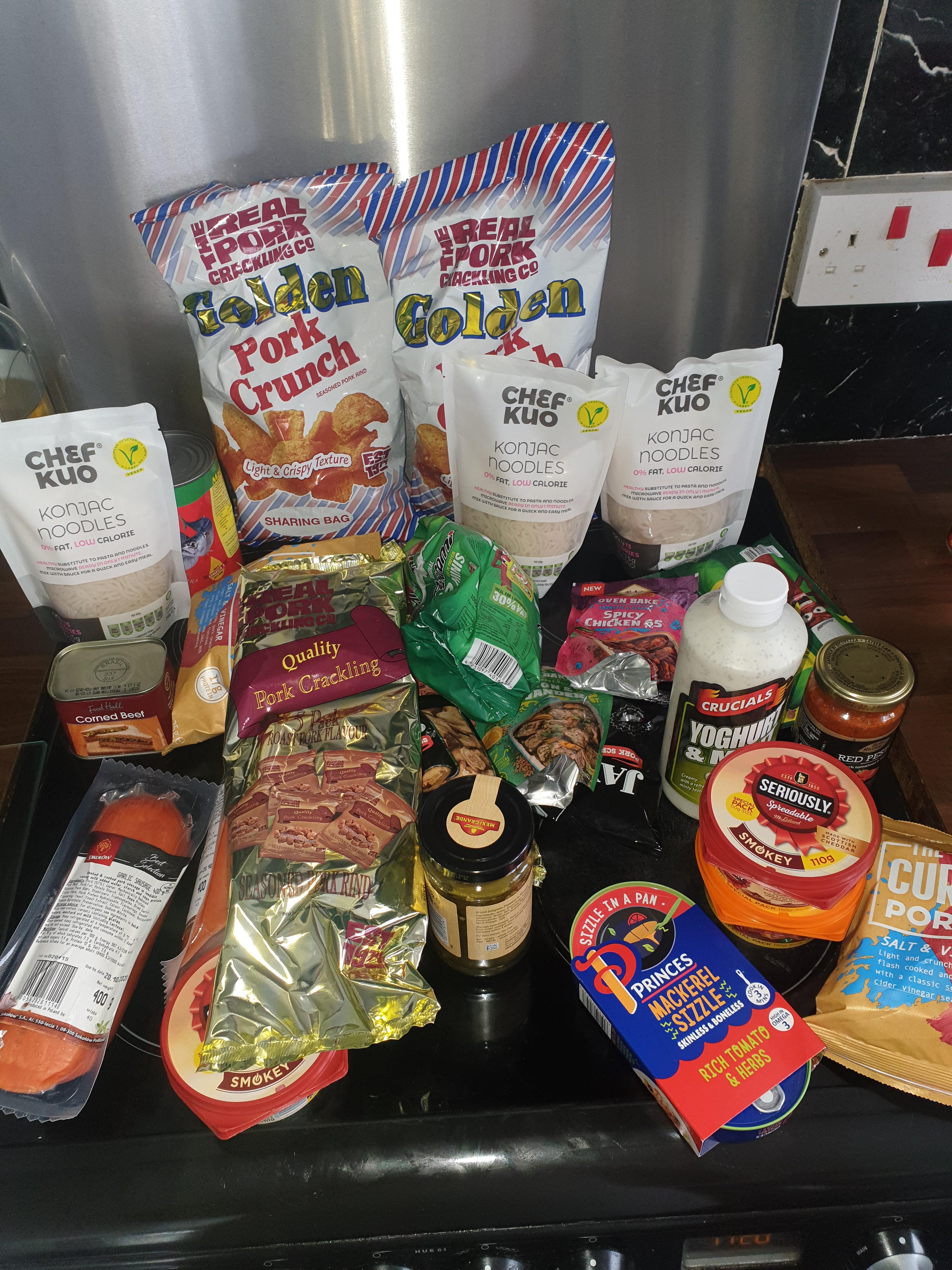 Home bargains haul today. Konjak noodles for 79p a packet. r/ketouk