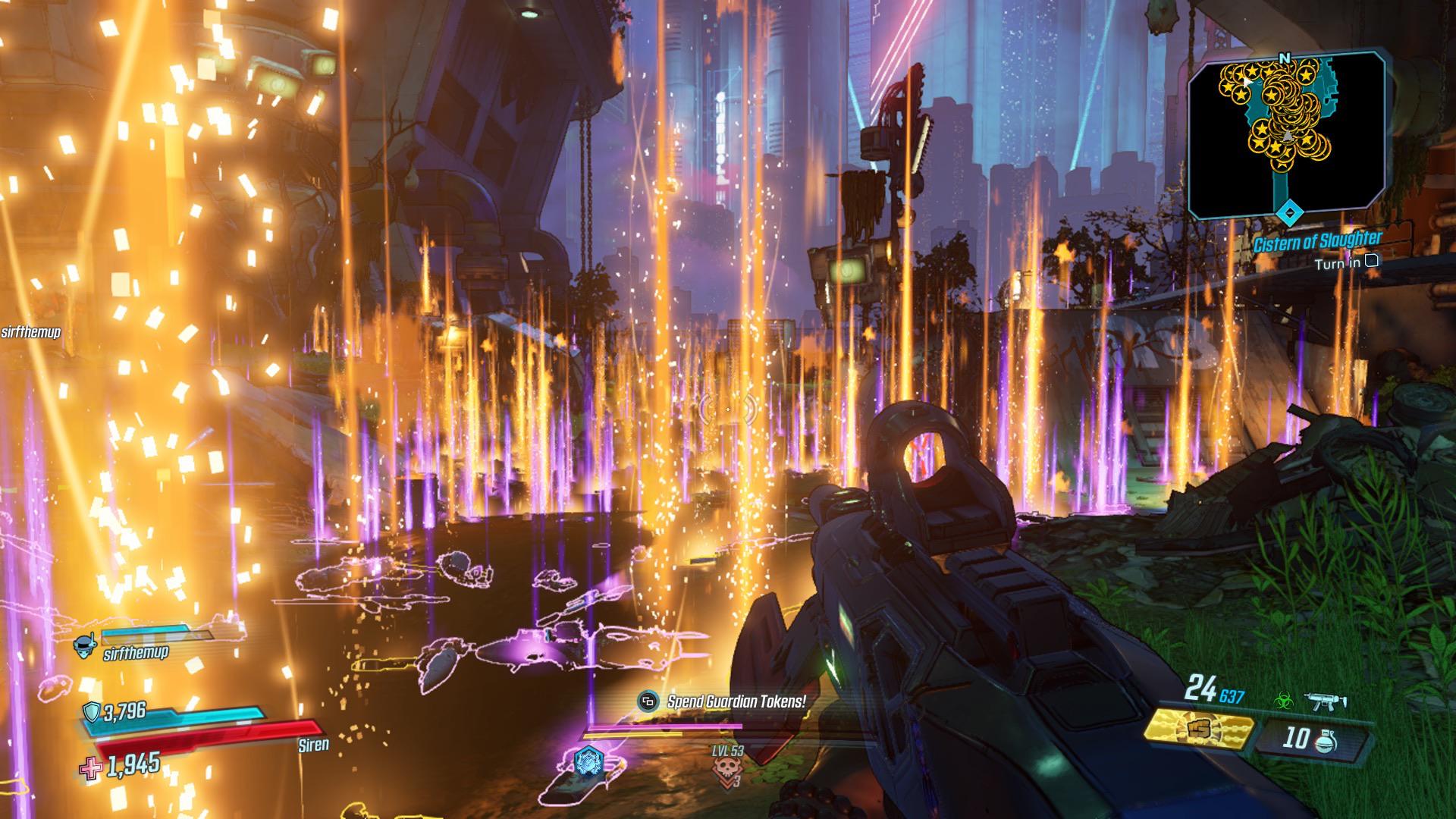 Been trying to grind levels on borderlands 3 and ended up getting lots