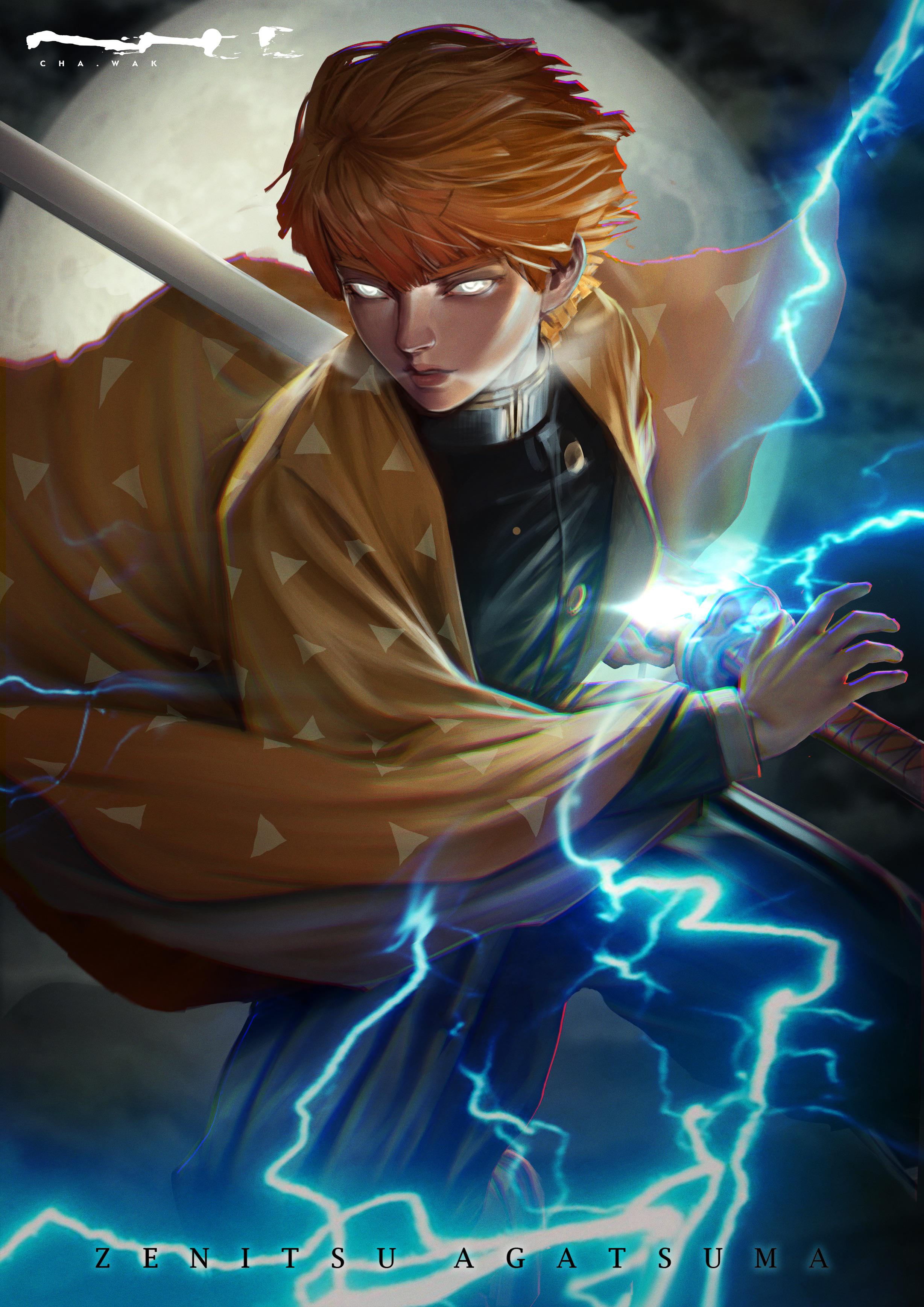 Zenitsu Agatsuma Fanart by CHA.WAK r/KimetsuNoYaiba
