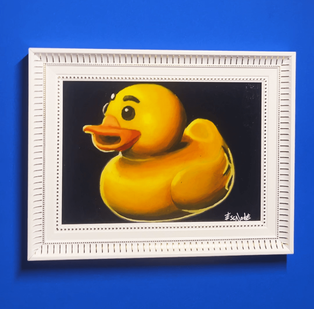 Rubber duck oil painting r/painting