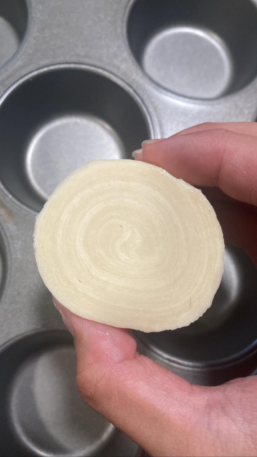 [Homemade] Pastry Dough for Pasteis De Nata. You can see the laminated