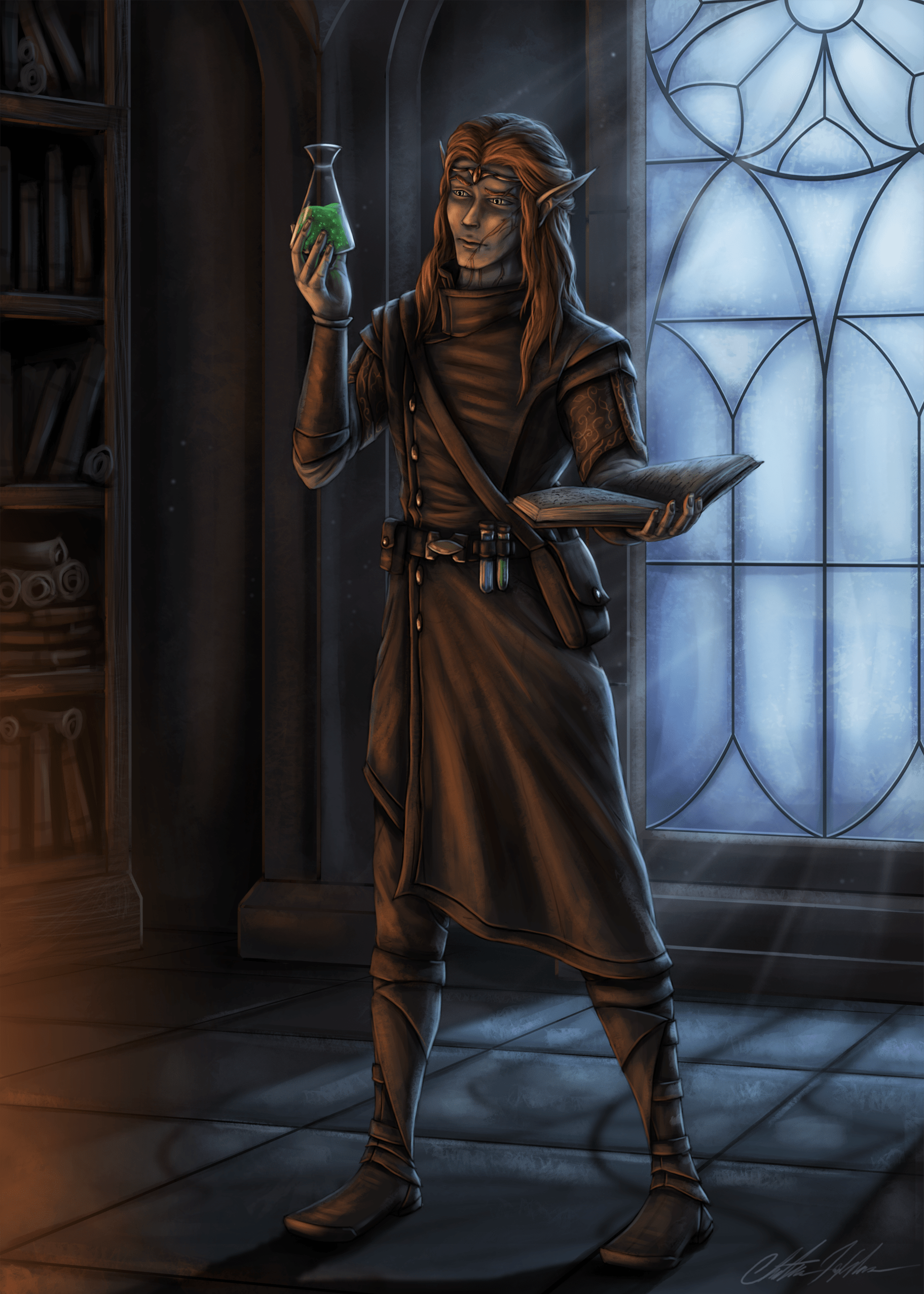 High Elf Arcane Archer, Annat’ar Sunreaver. DnDart
