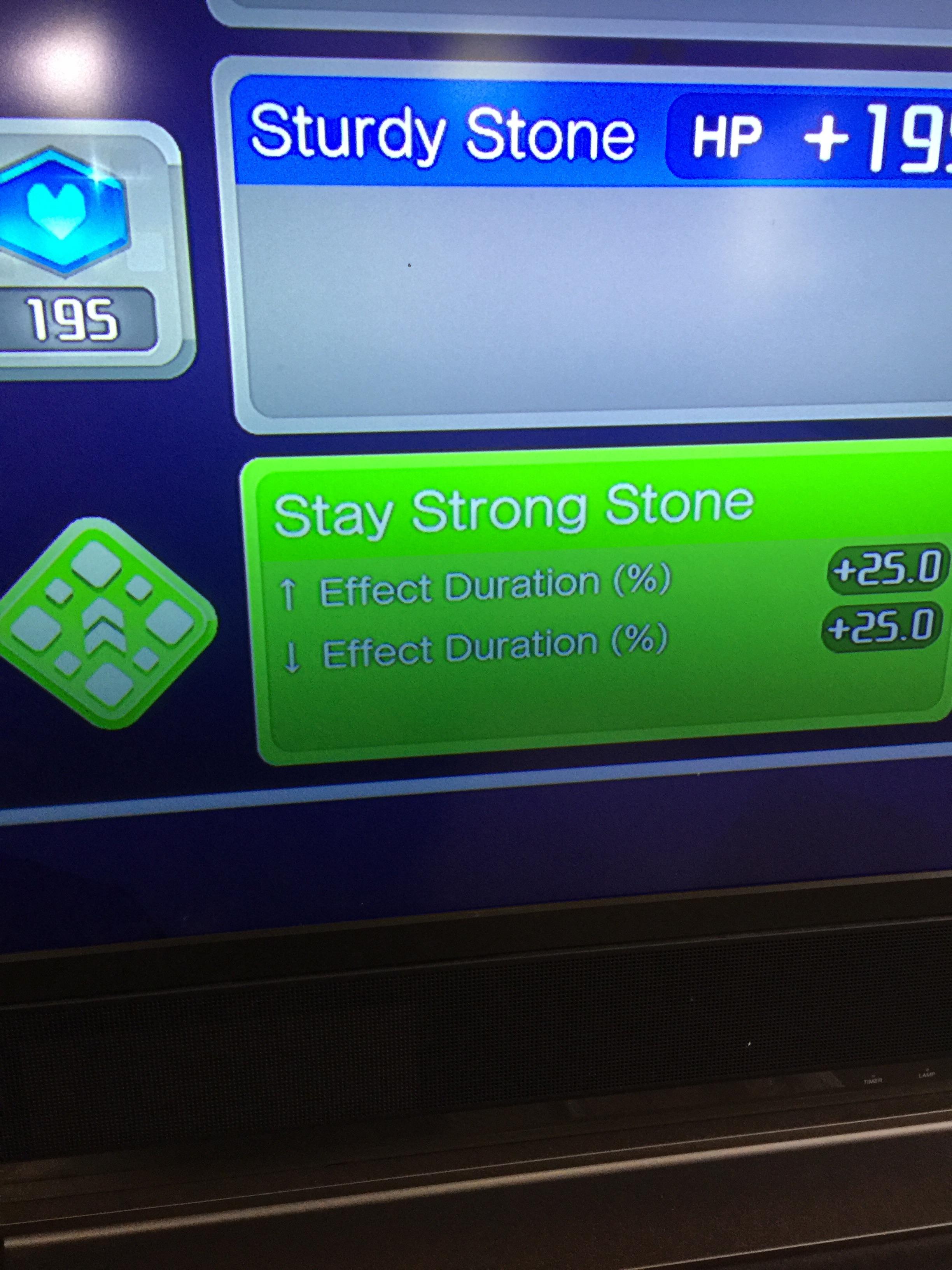 Could anybody explain the Stay Strong Stone? r/PokemonQuest