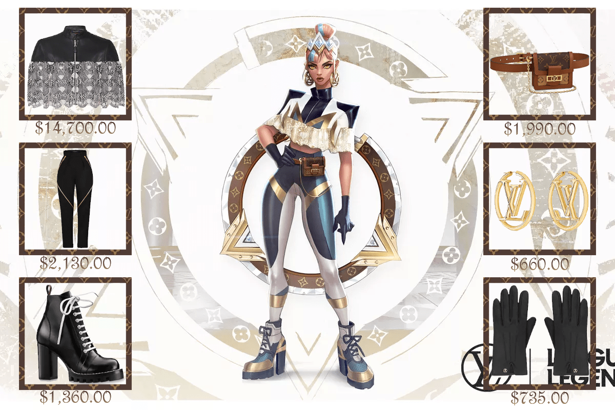 How much does Qiyana's Louis Vuitton Outfit cost? Not included in pic
