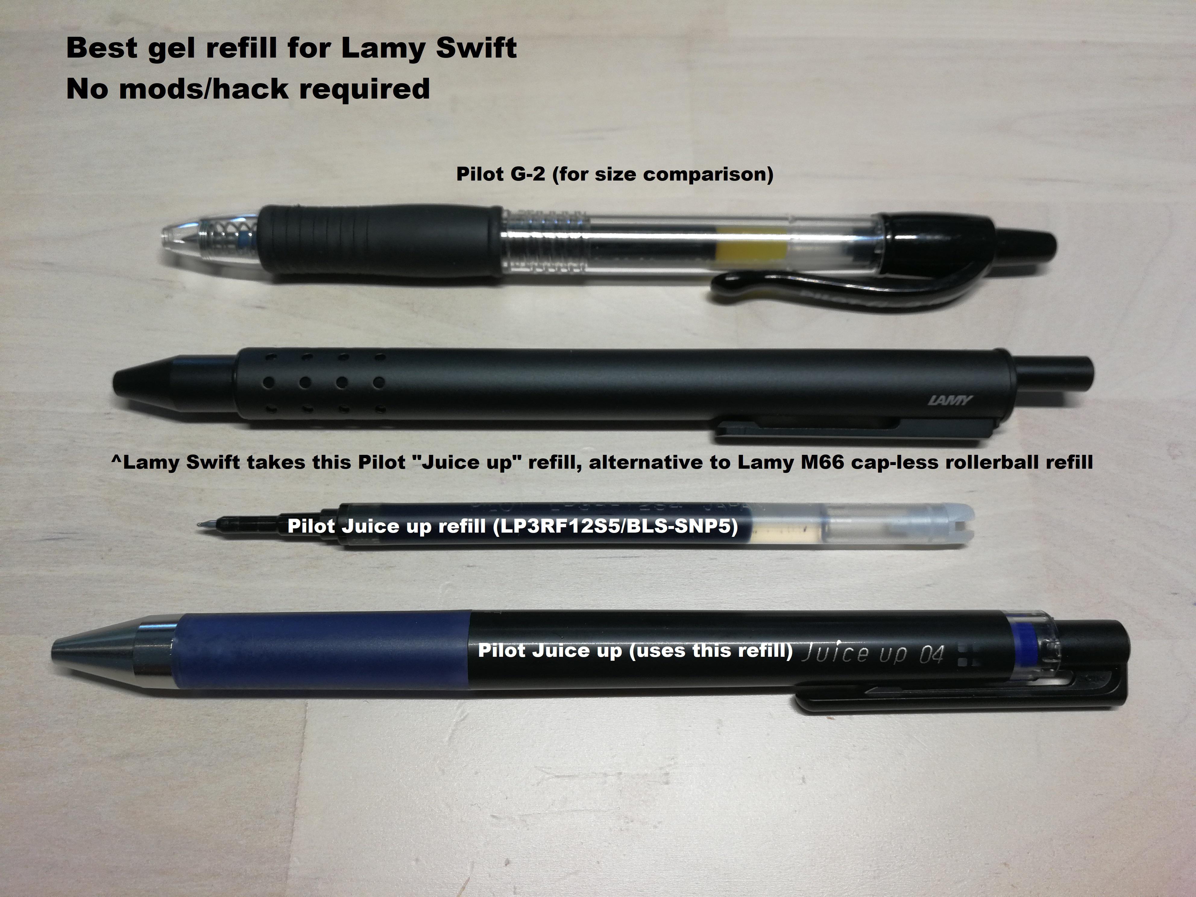 Lamy Swift (rollerball clickpen) review & best new gel refill