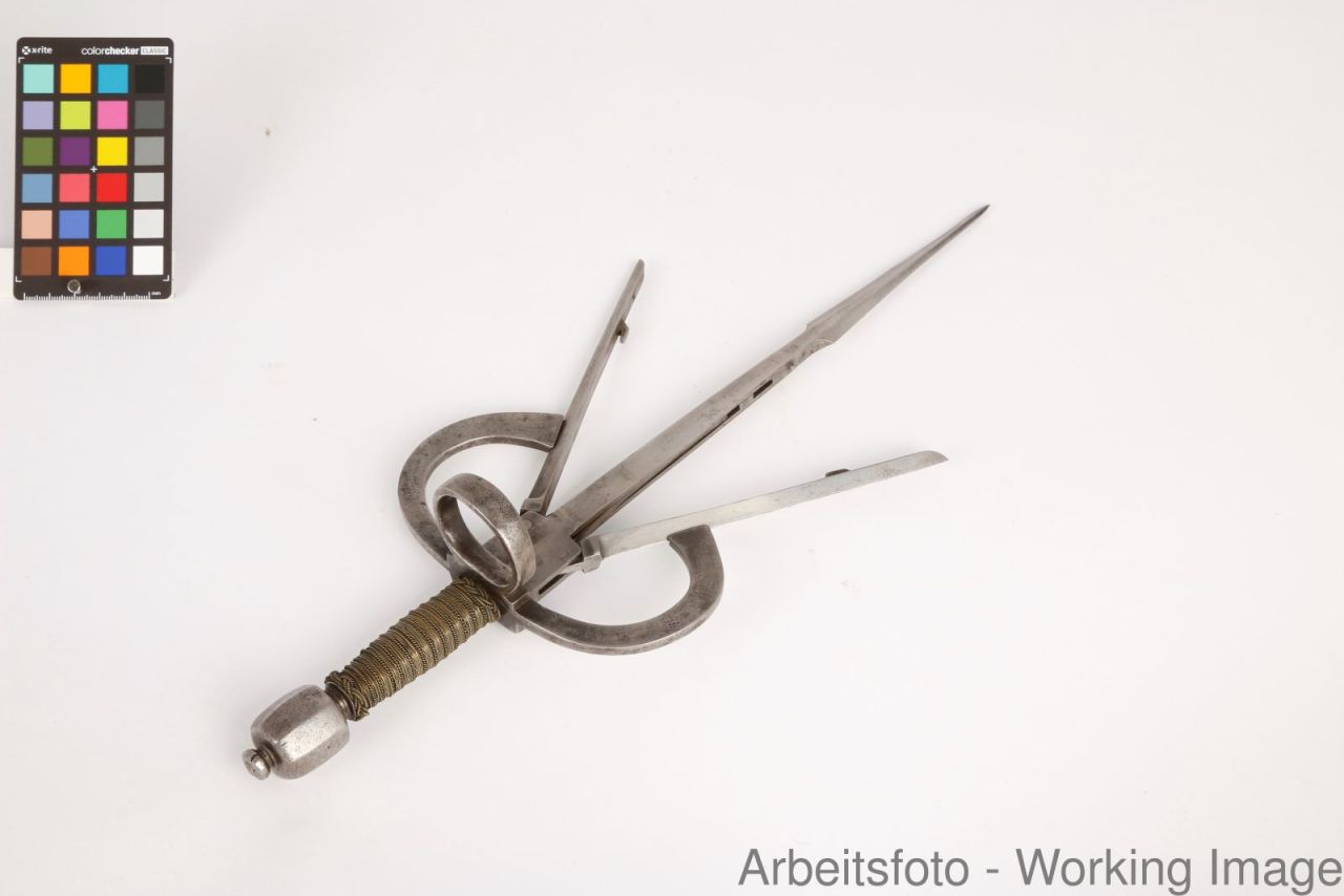 A springloaded, triplebladed German Parrying Dagger, Solingen, ca