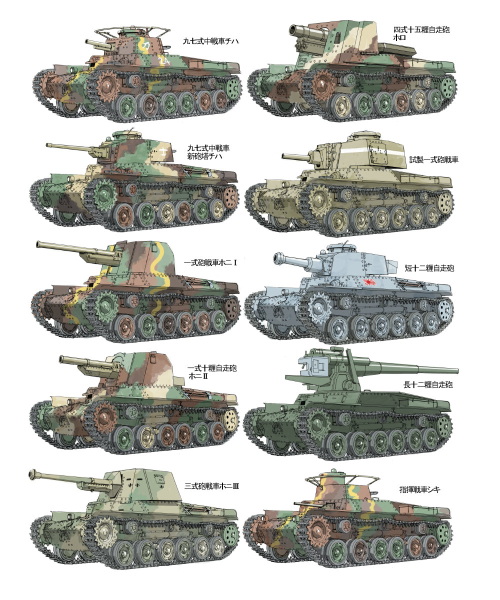 Various Japanese tanks from WW2. r/TankPorn