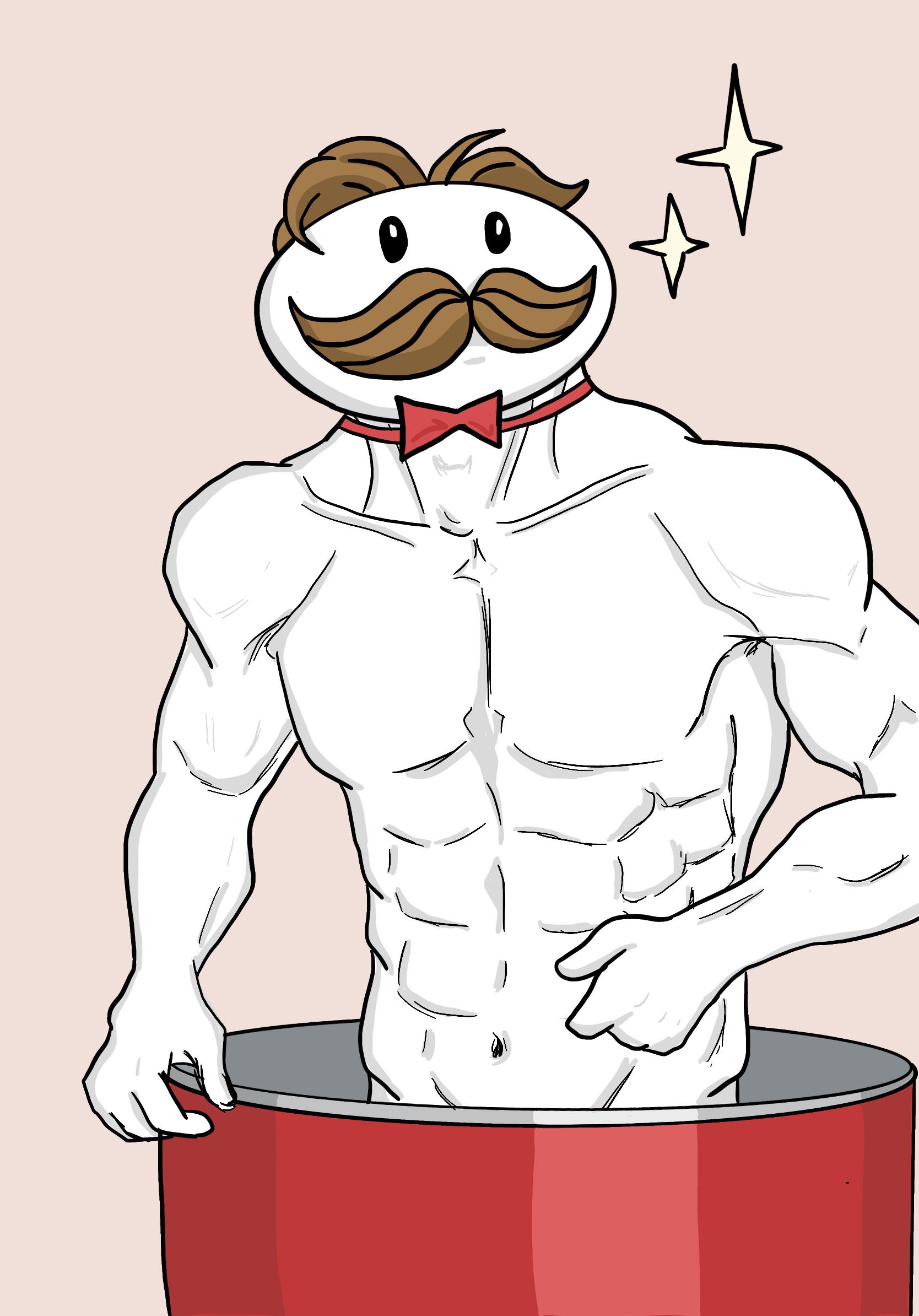 Hi John, this is what the rest of the Pringles man's body looks like