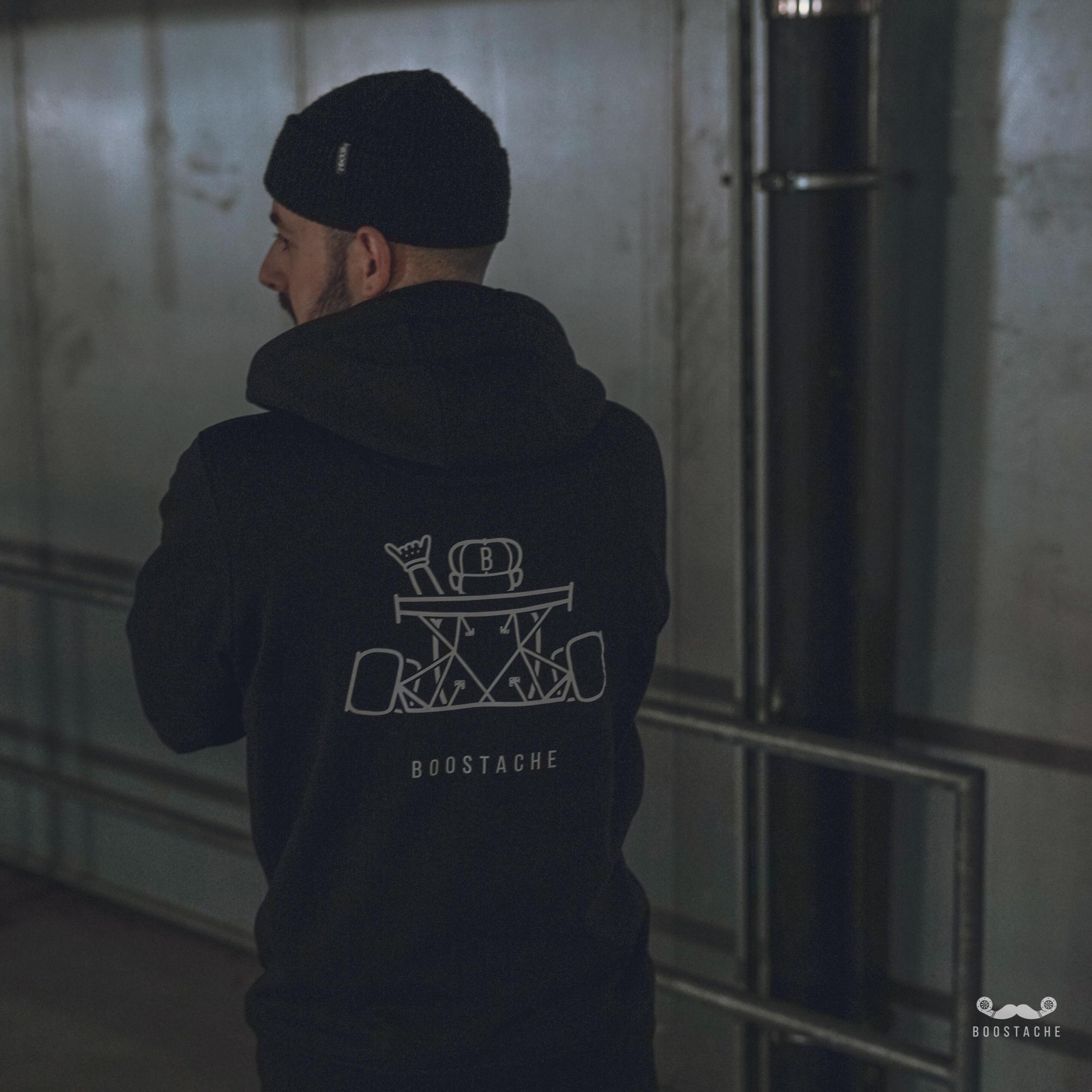Our Bariokart Hoodie with dtg print and some more features like an