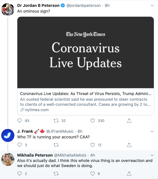 Jordan Peterson is tweeting again ) JordanPeterson