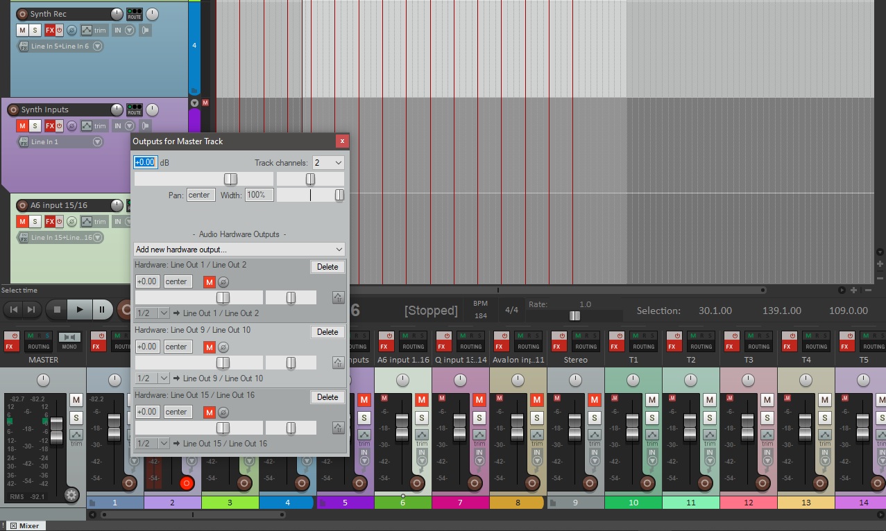 Display additional Master track outputs on separate fader? r/Reaper