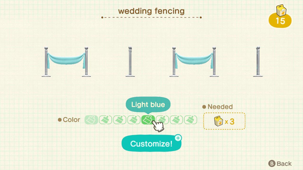 Custom wedding fencing! r/AnimalCrossing