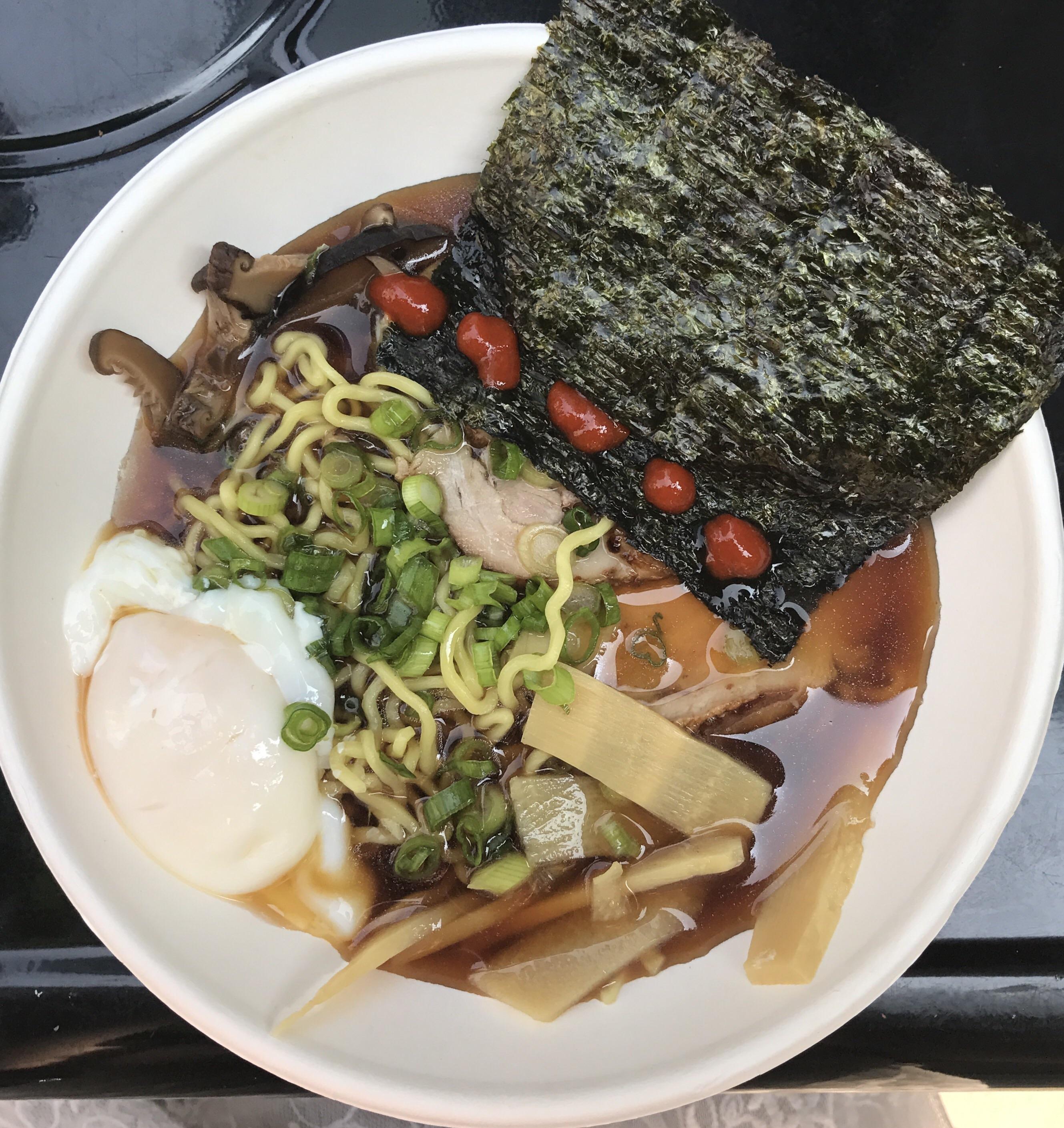 There's a ramen shop down the street from the coffee shop I work at