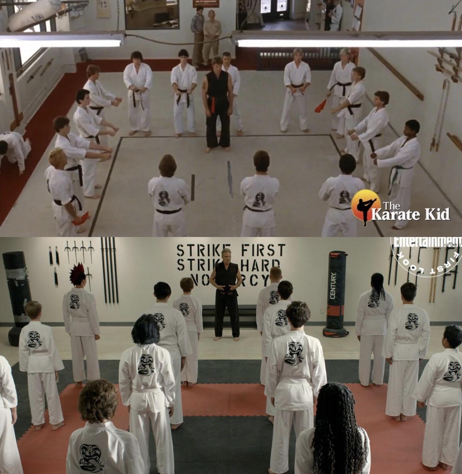 Cobra Kai Dojo 1984 vs 2019 cobrakai