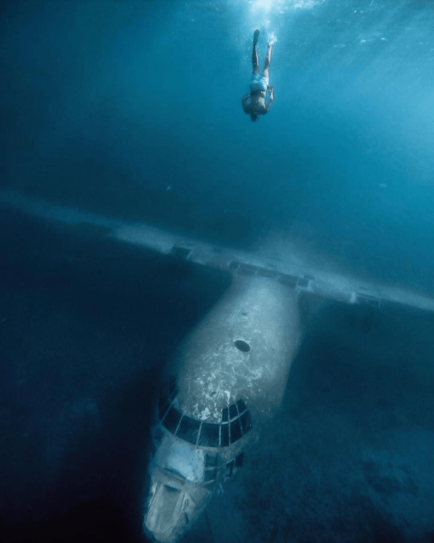 Sunken plane and ship especially big ones are absolutely terrifying D