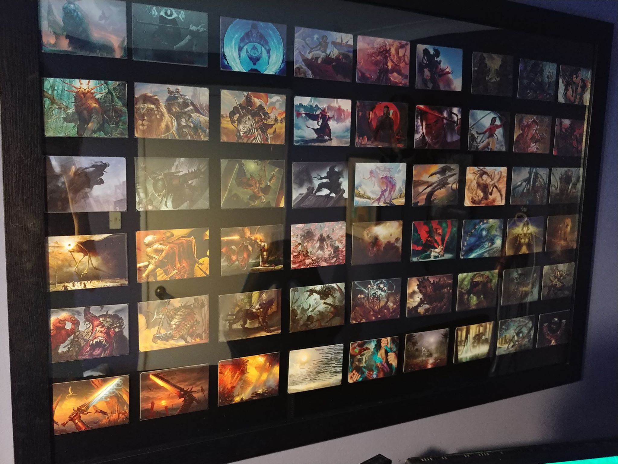 Inspired by u/Soooooooooooooooooup, I framed a full set of Modern Horizon art cards magicTCG
