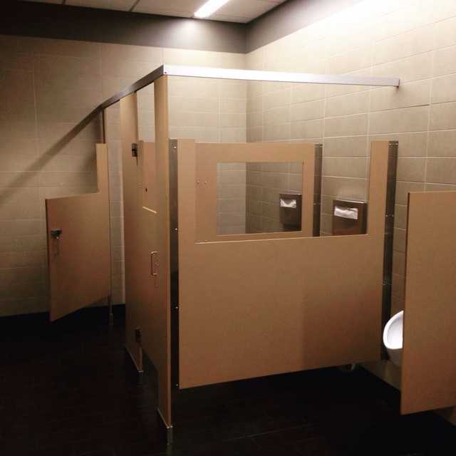 First floor restrooms of the Seattle Center. The remaining floors are