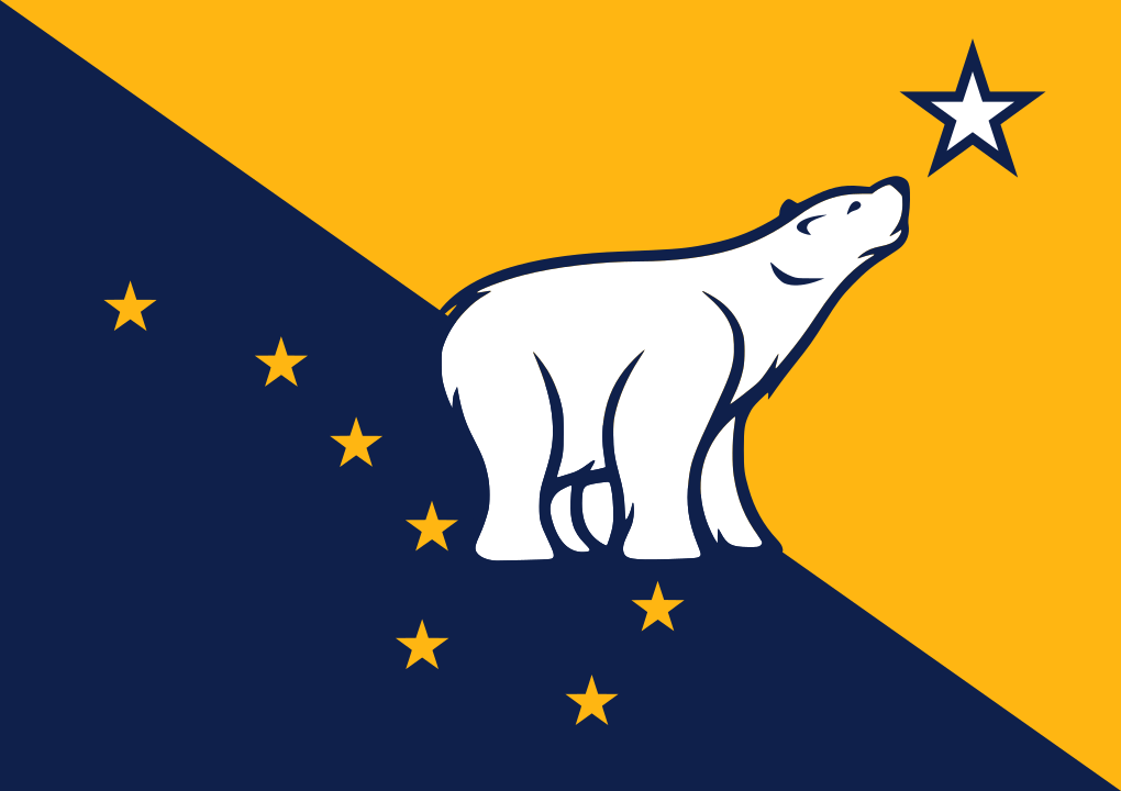 Flag of Alaska with Polar Bear r/vexillology