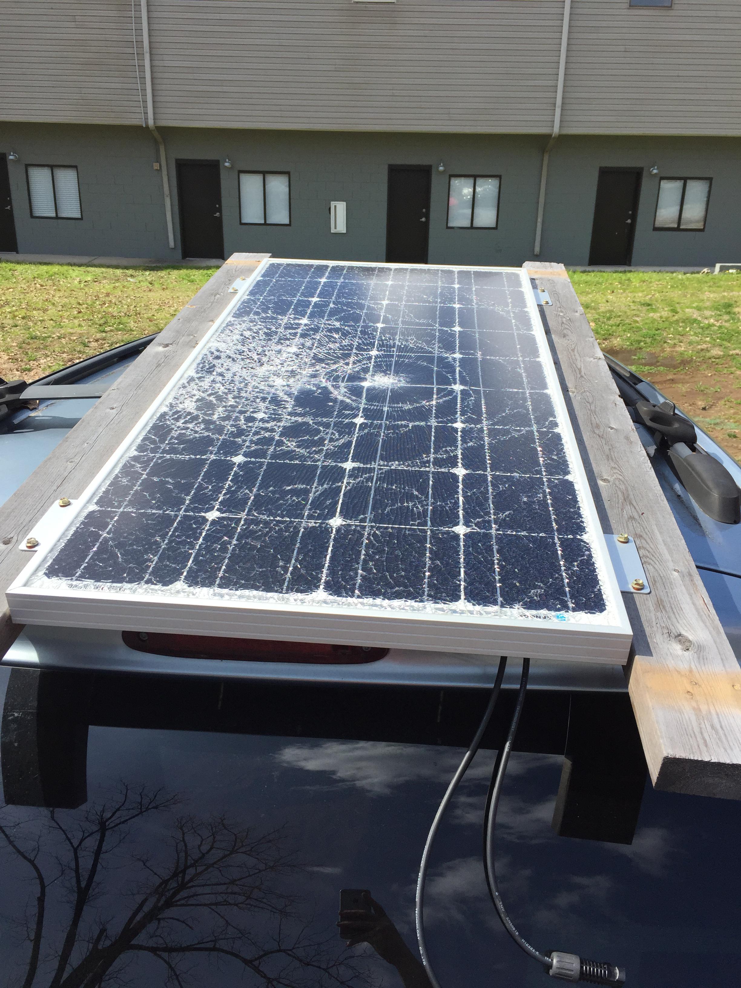 What to do with broken solar panel? r/vandwellers