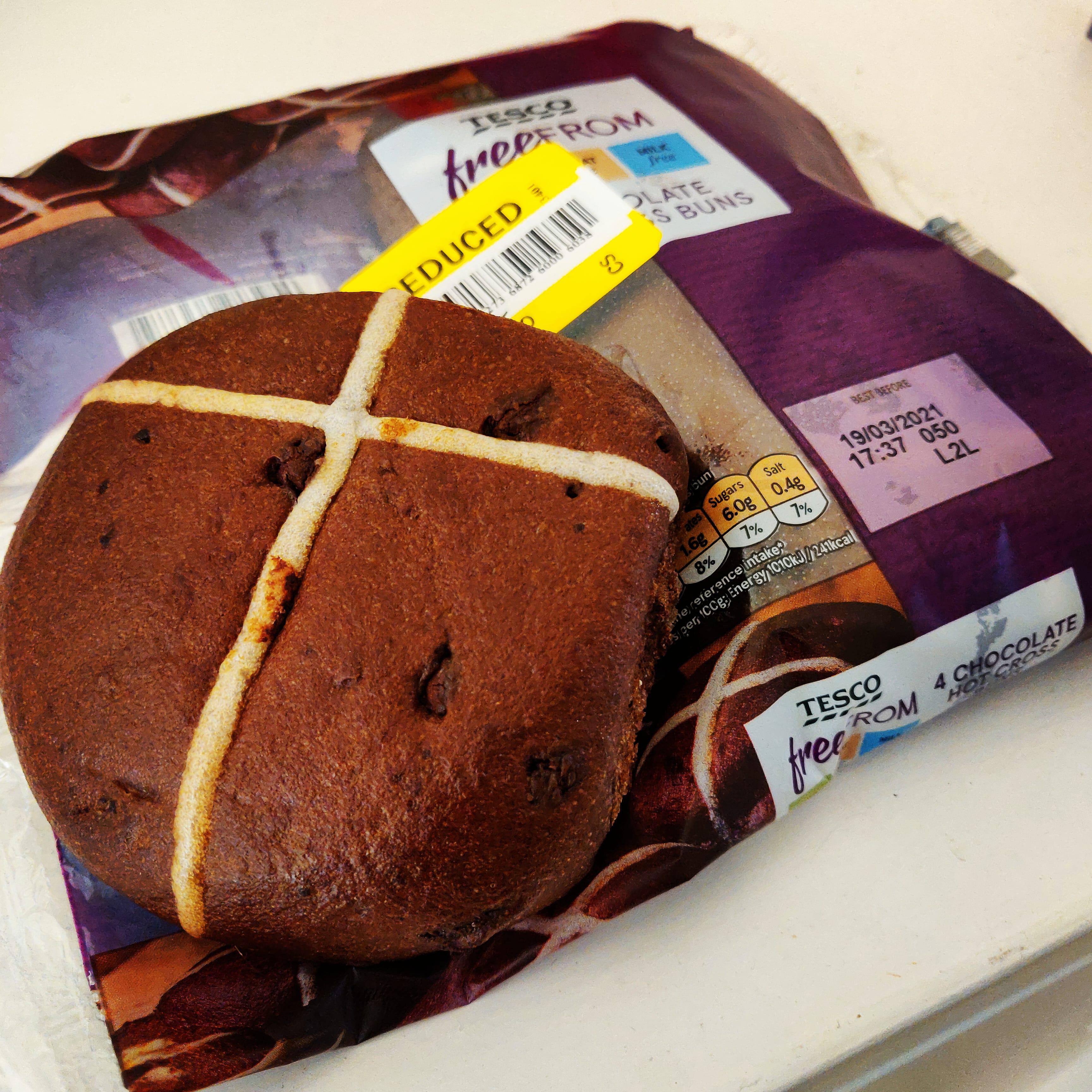 Found these dairy free hot cross buns in the reduced section! Tastes