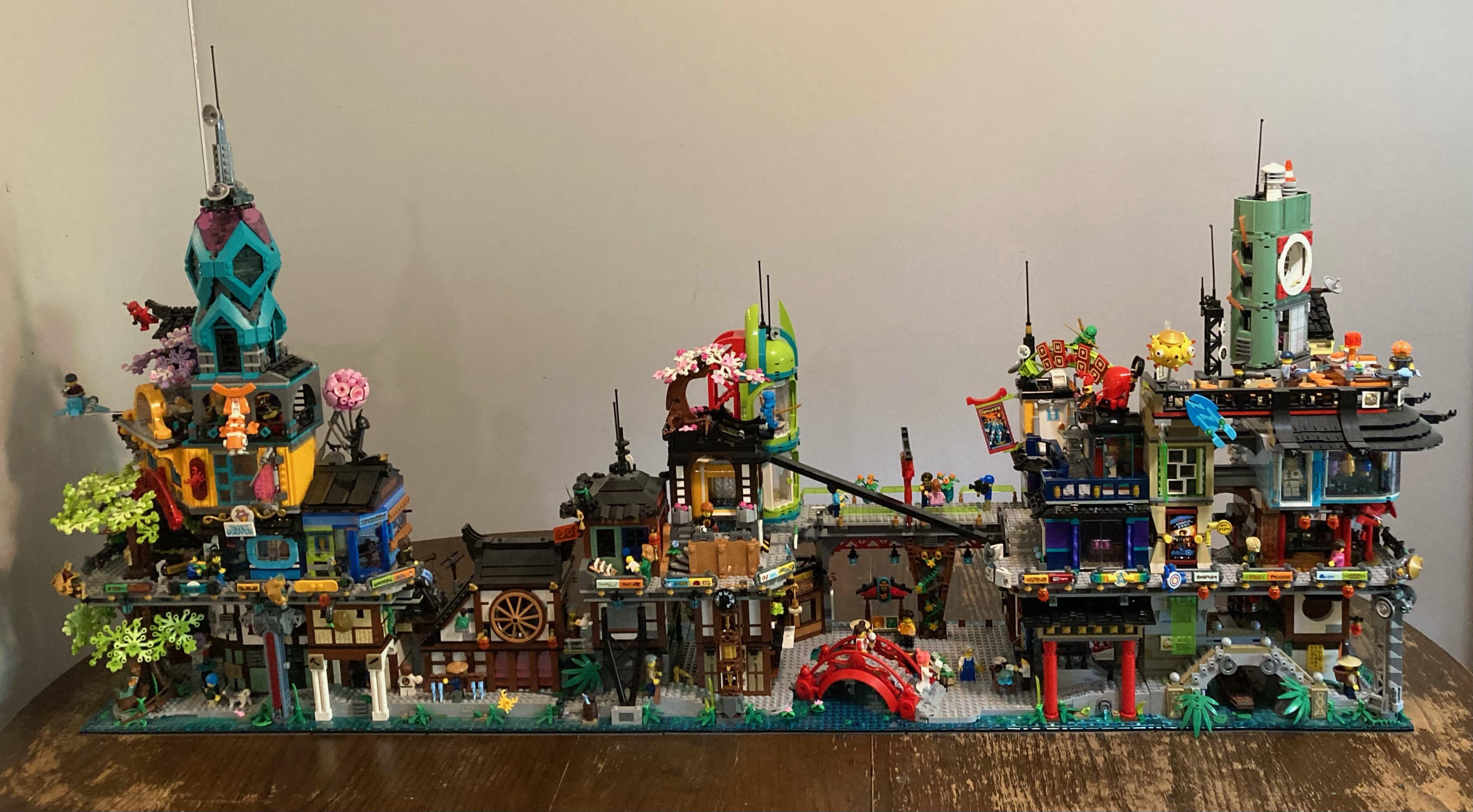 All four Ninjago City modulars r/lego