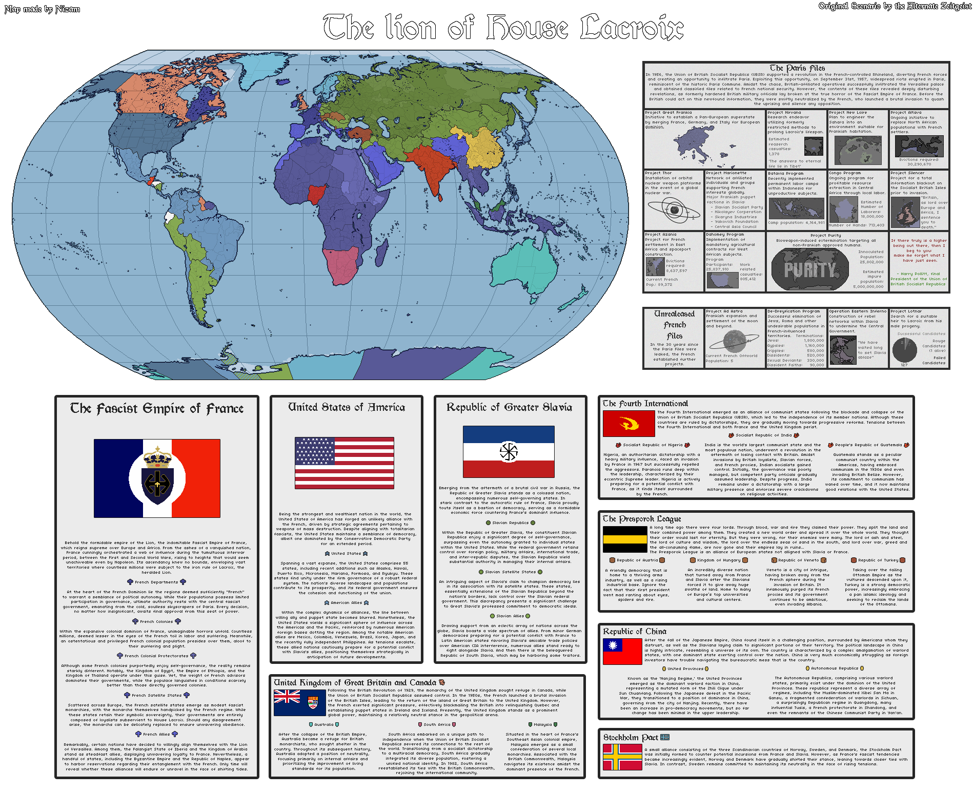 THE LION of House Lacroix A cover of an alternate history scenario