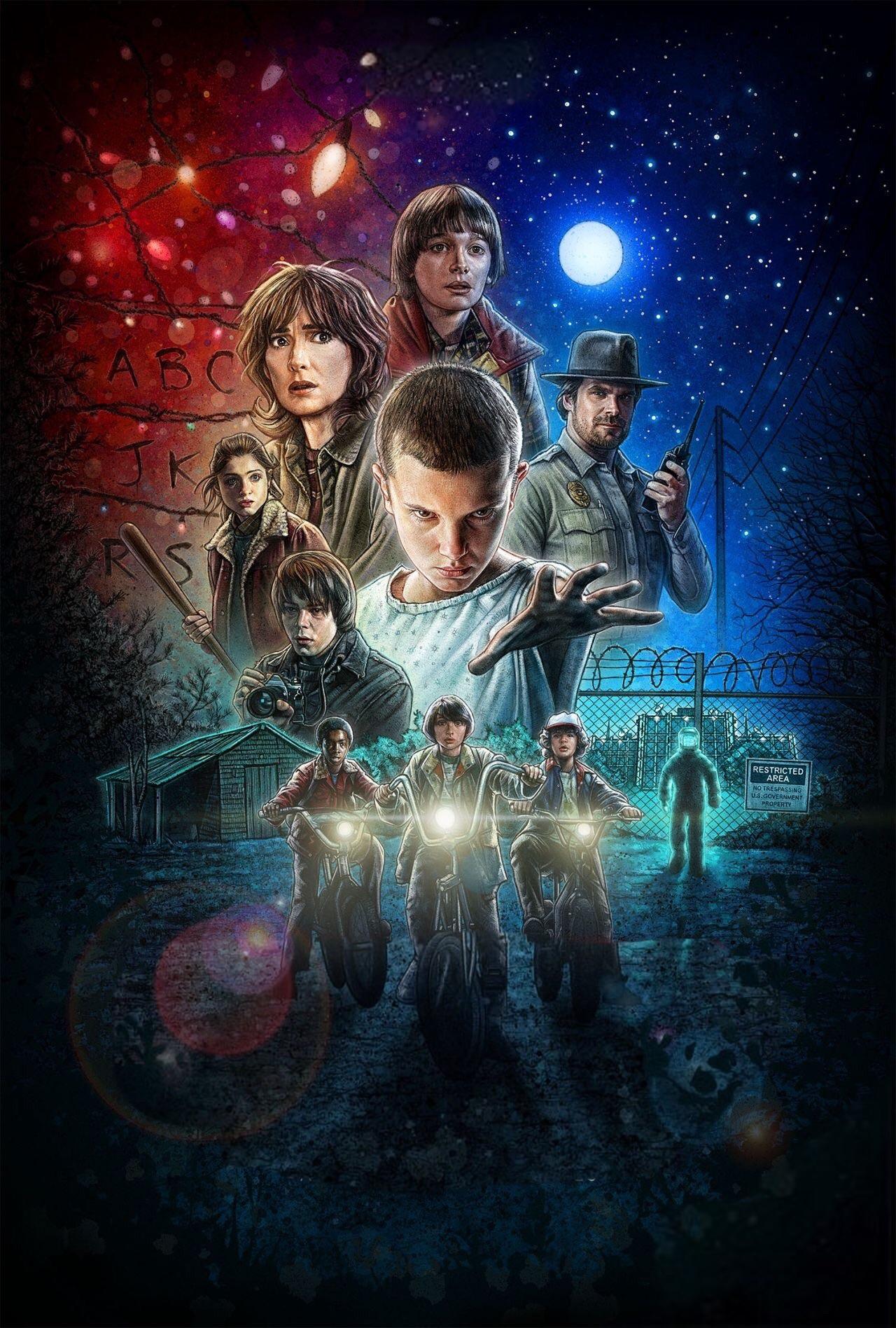 Stranger Things Season 1 (2016) TextlessPosters