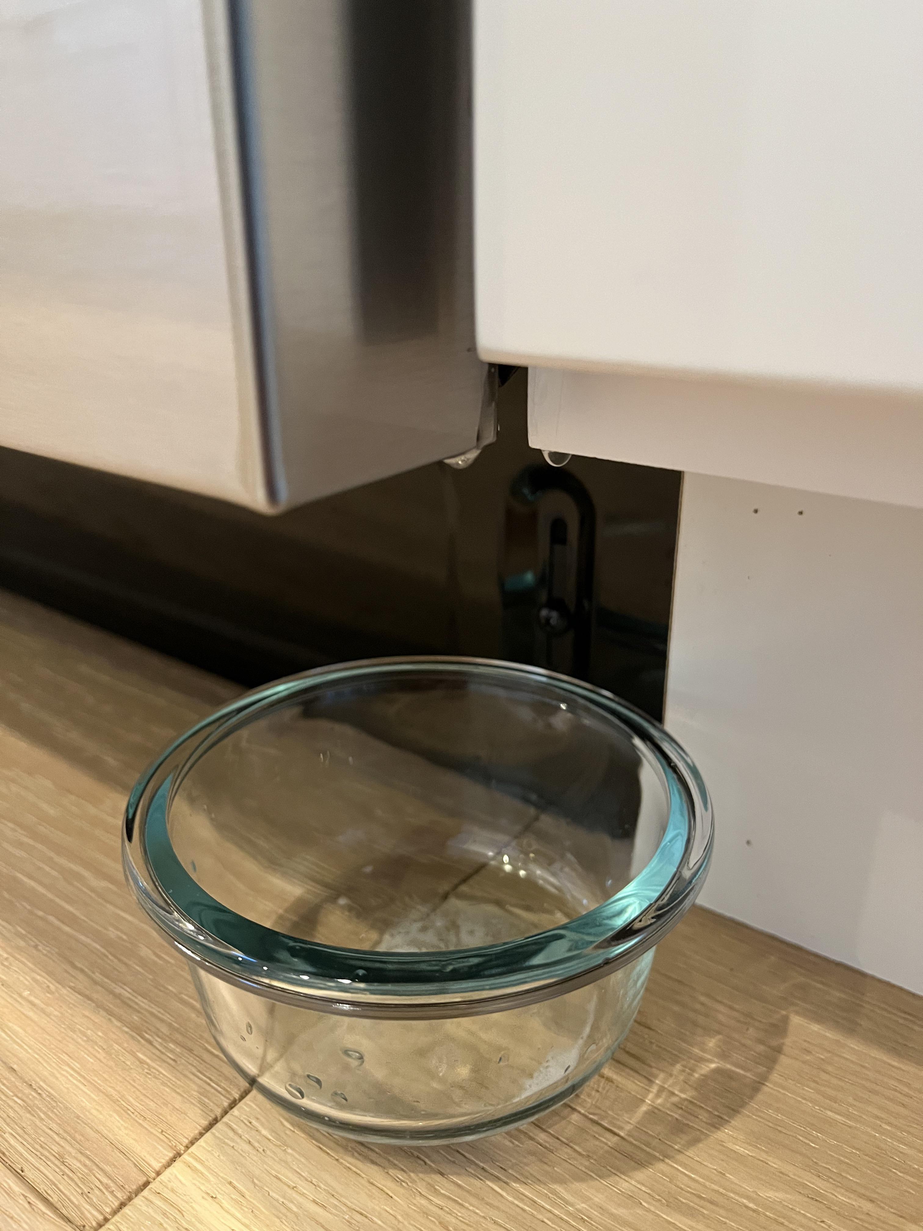 New Samsung dishwasher started leaking from the corners. No idea what