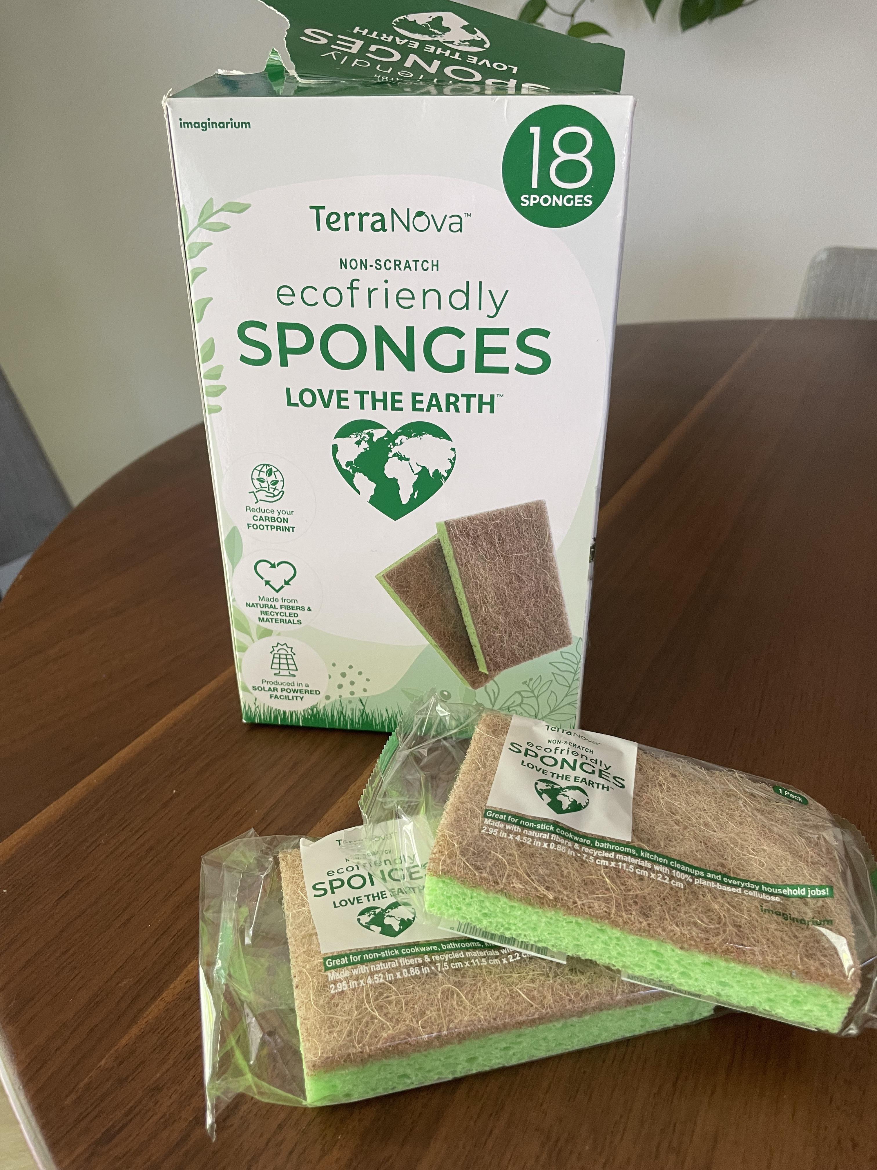 Costco ecological sponges individually wrapped in plastic r