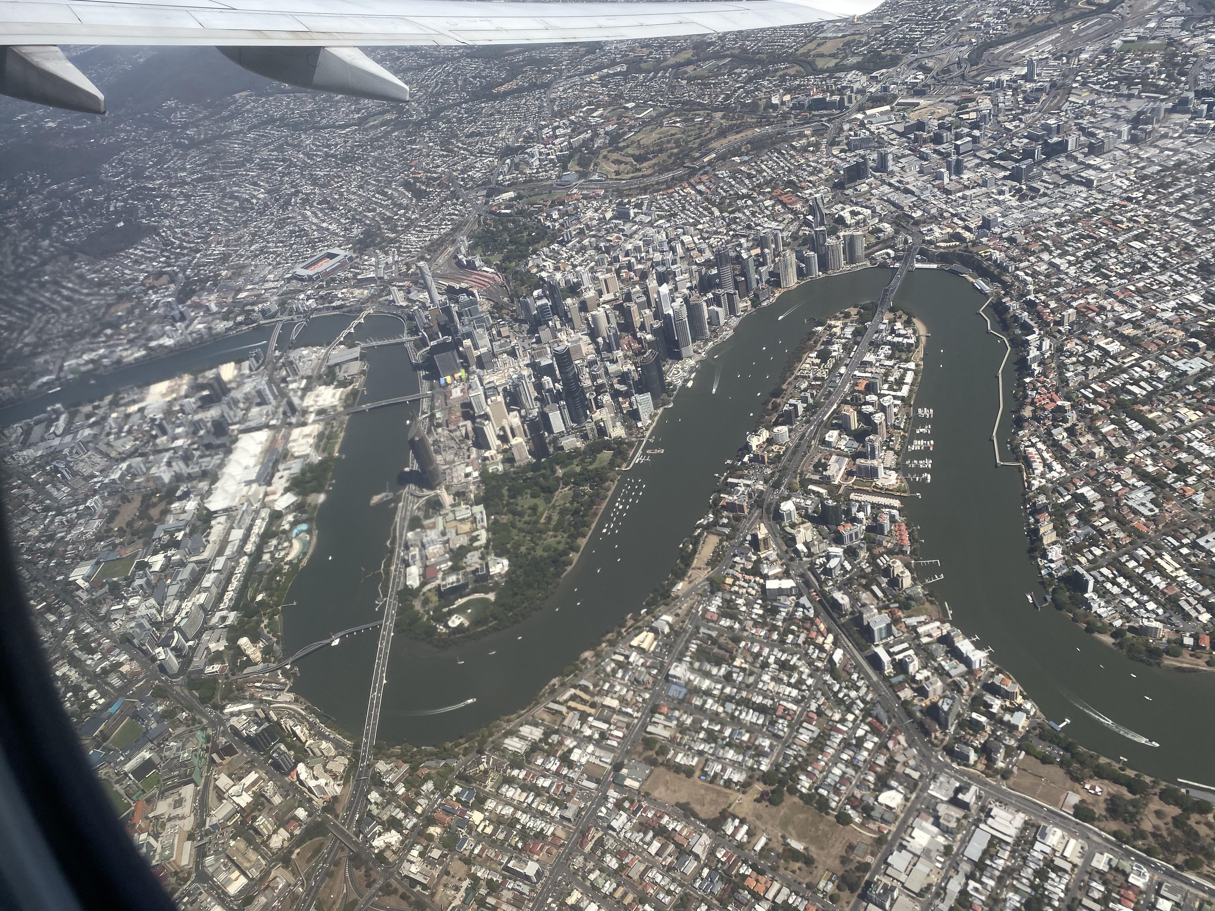 Brisbane from a recent flight r/brisbane