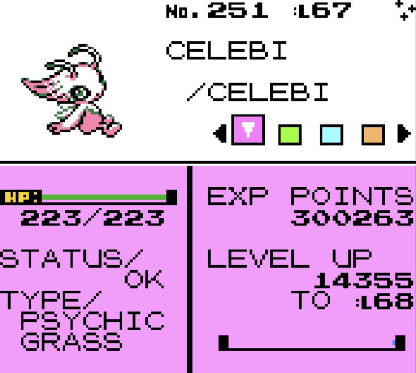 Shiny Celebi Sprite