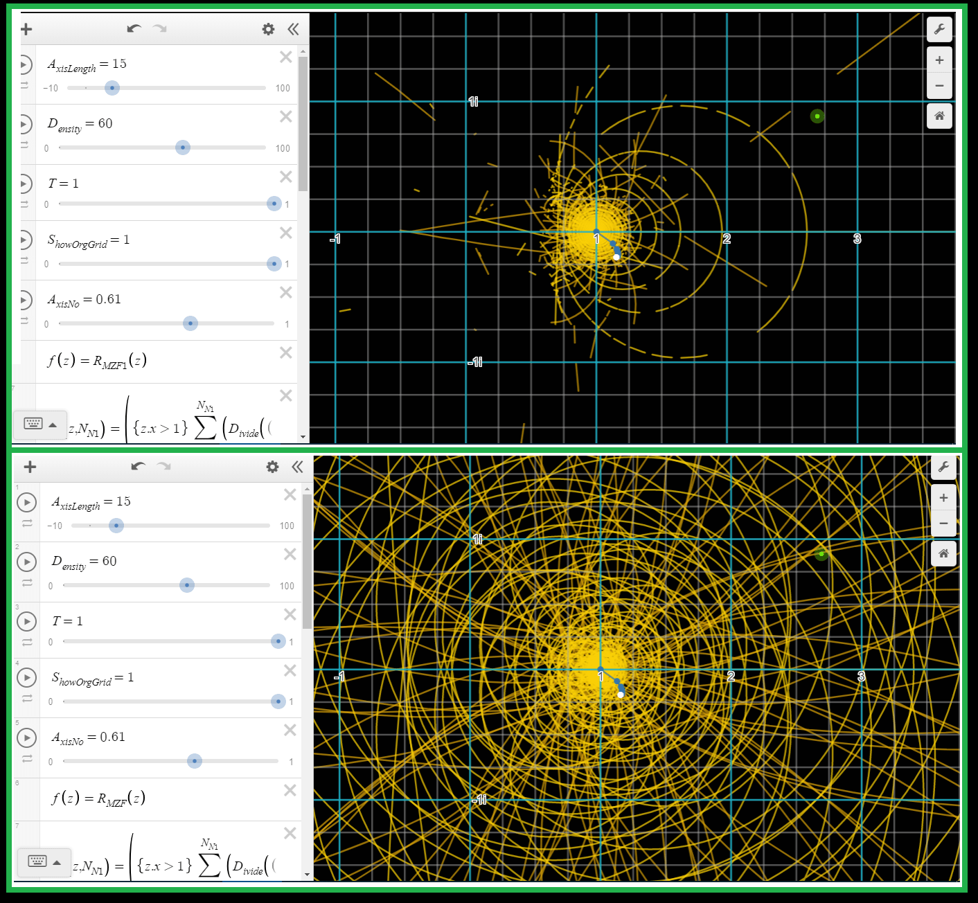 Riemann Zeta Function v2. desmos