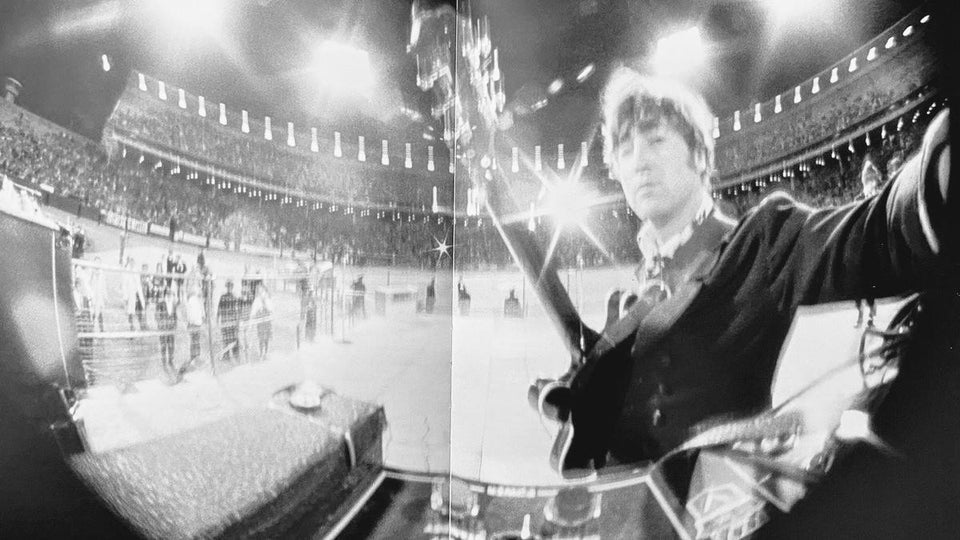 Picture John Lennon took while playing at Candlestick Park, the last