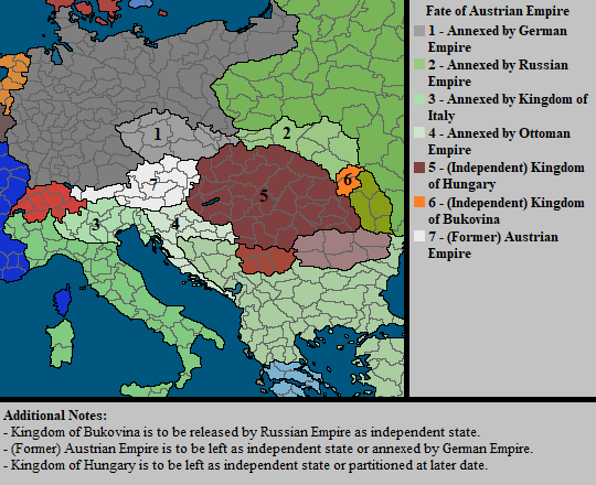 Partitions of Austrian Empire victoria2
