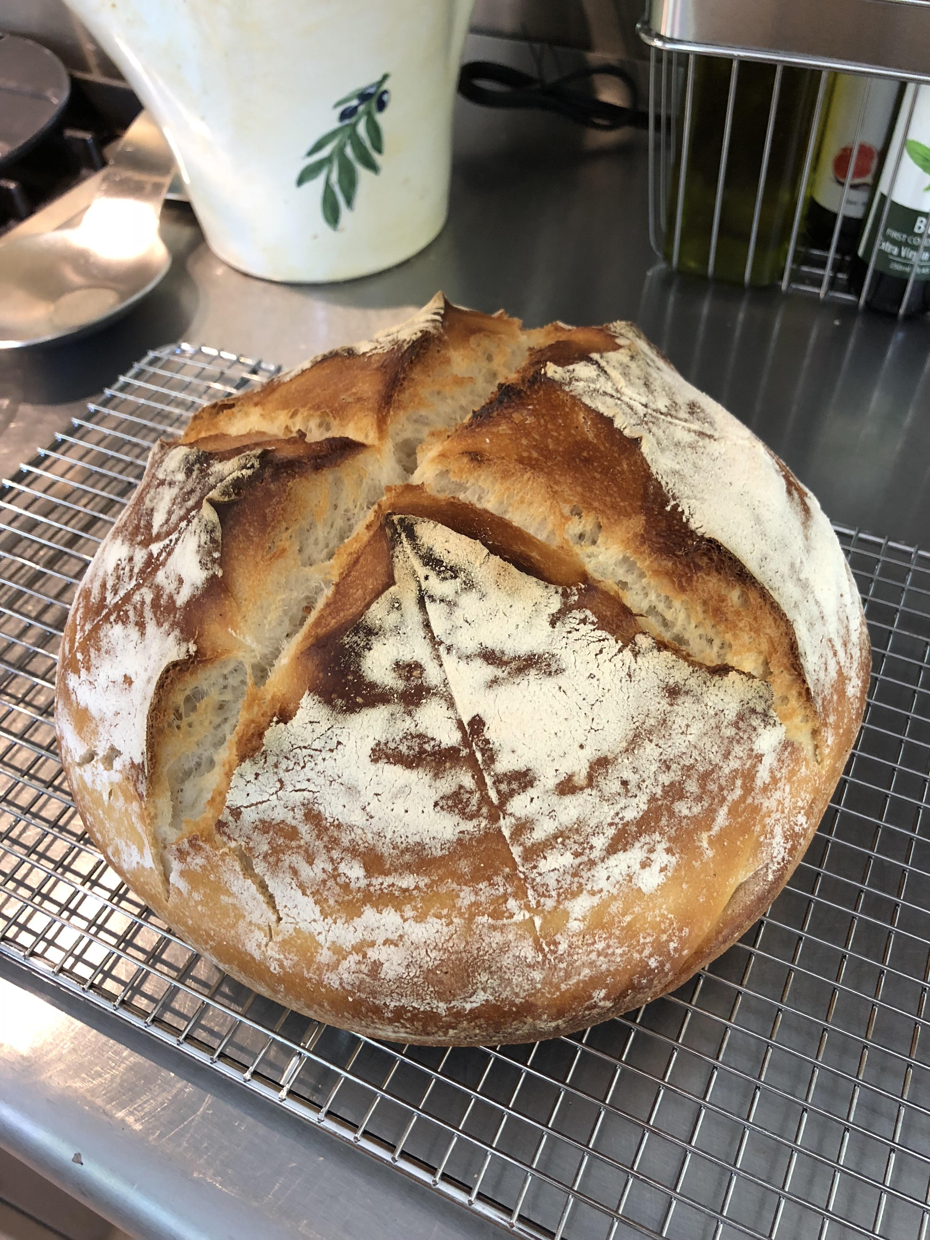 [Homemade] Rustic sourdough bread r/food