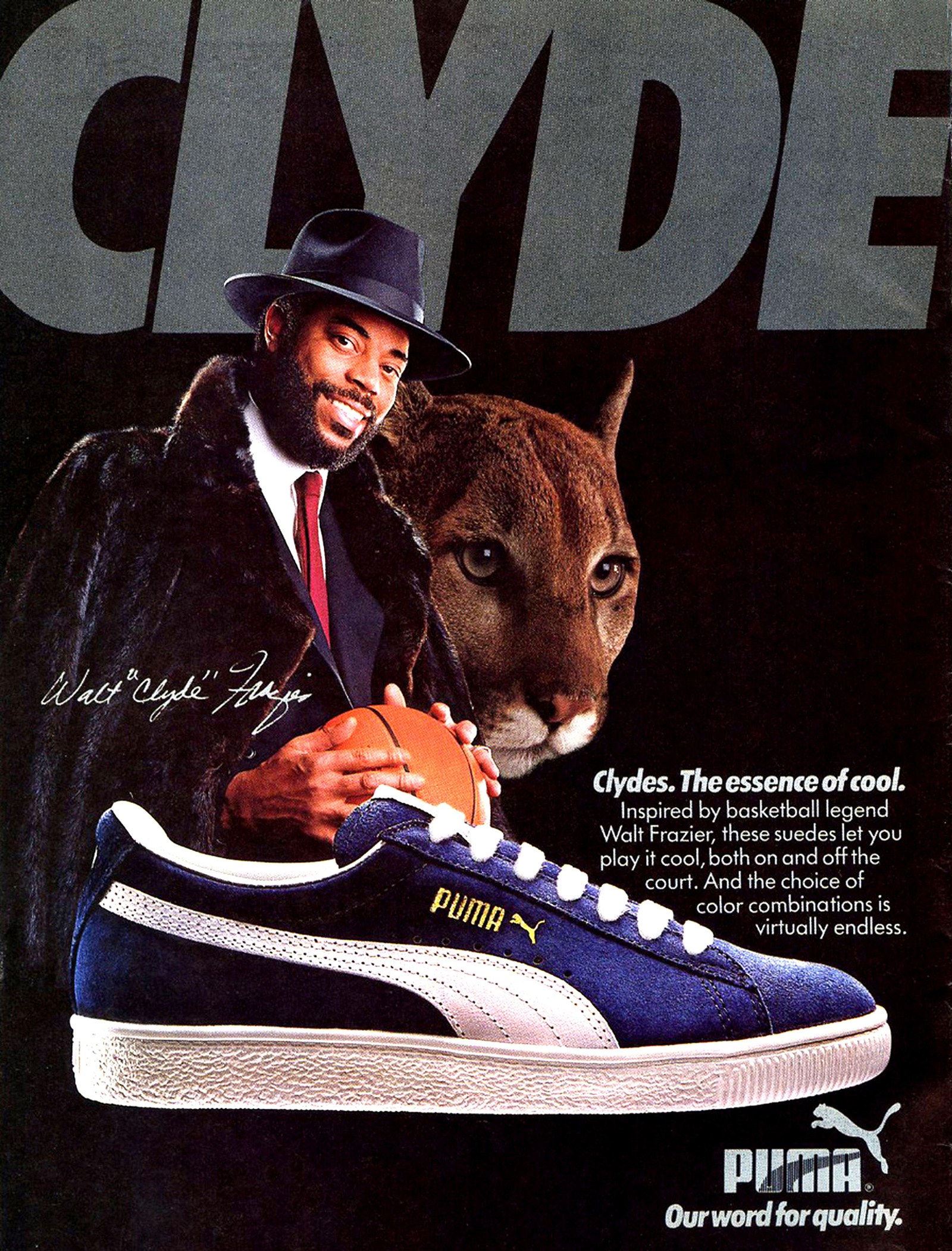 Clyde breaking ankles in the lowtops... still selling pumas 45 years