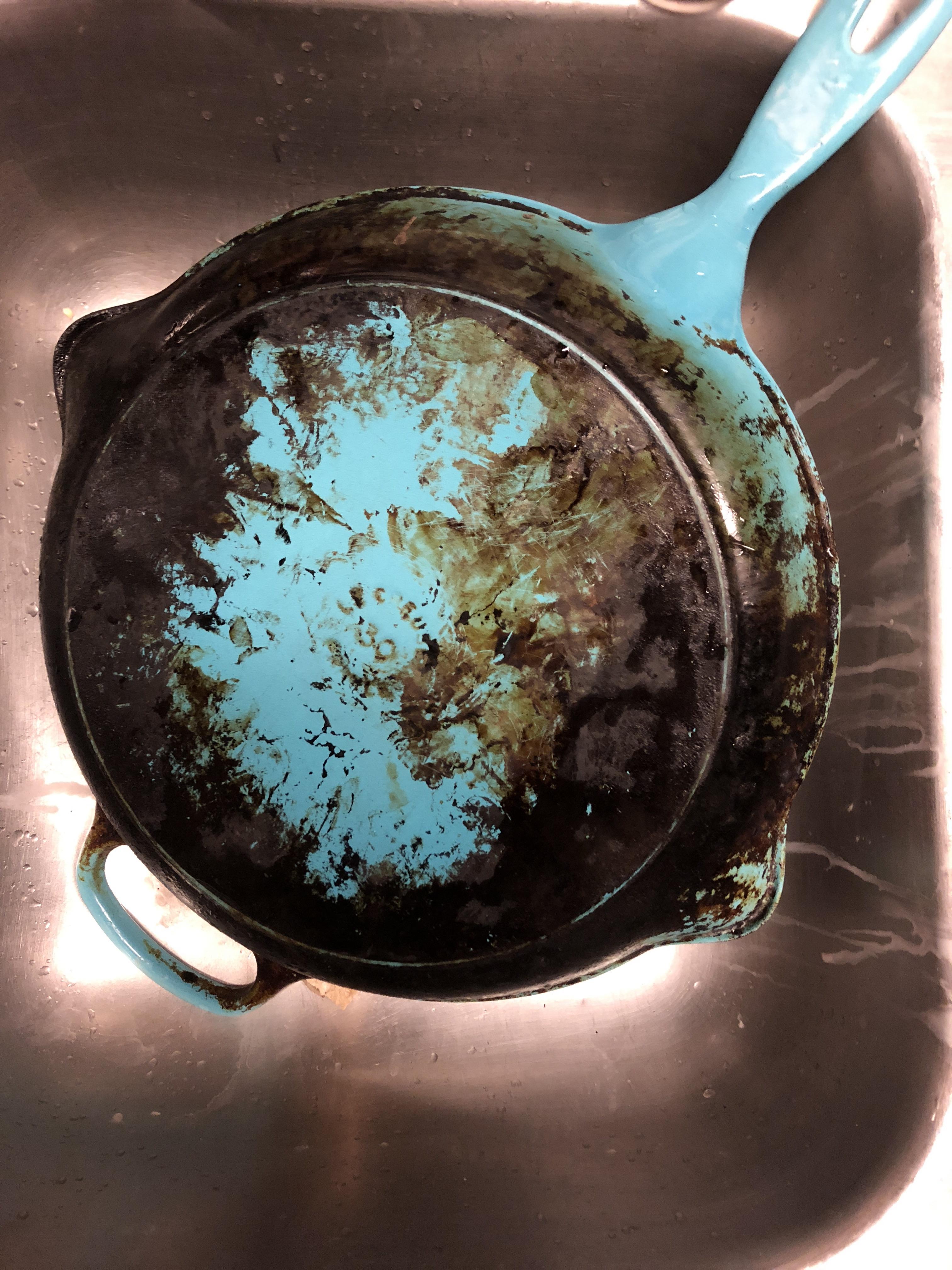 Help my first Le Creuset return to its former glory! Has anyone had a