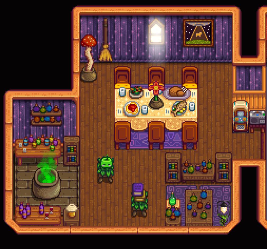 Aesthetic farmhouses or other interior places in the game stardew valley